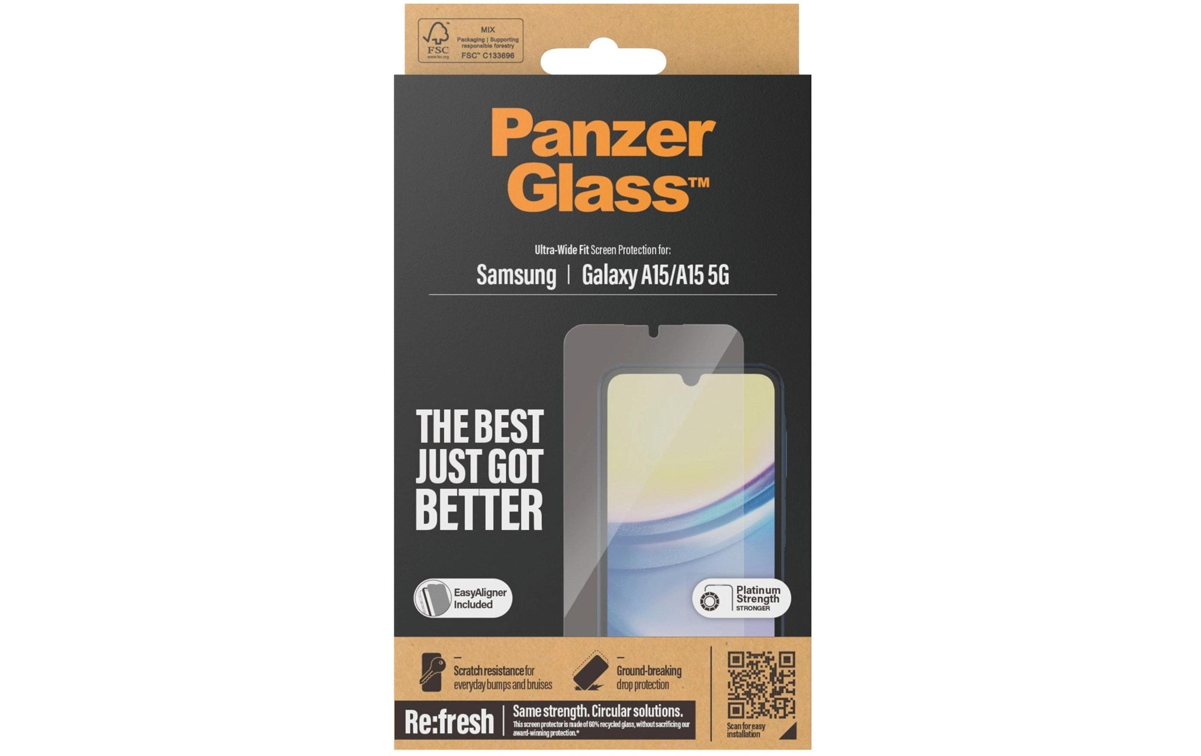 PanzerGlass Displayschutzglas »Ultra wide Fit Galaxy A15 / A15 5G«, für Galaxy A15, Galaxy A15 5G, (1 St.)