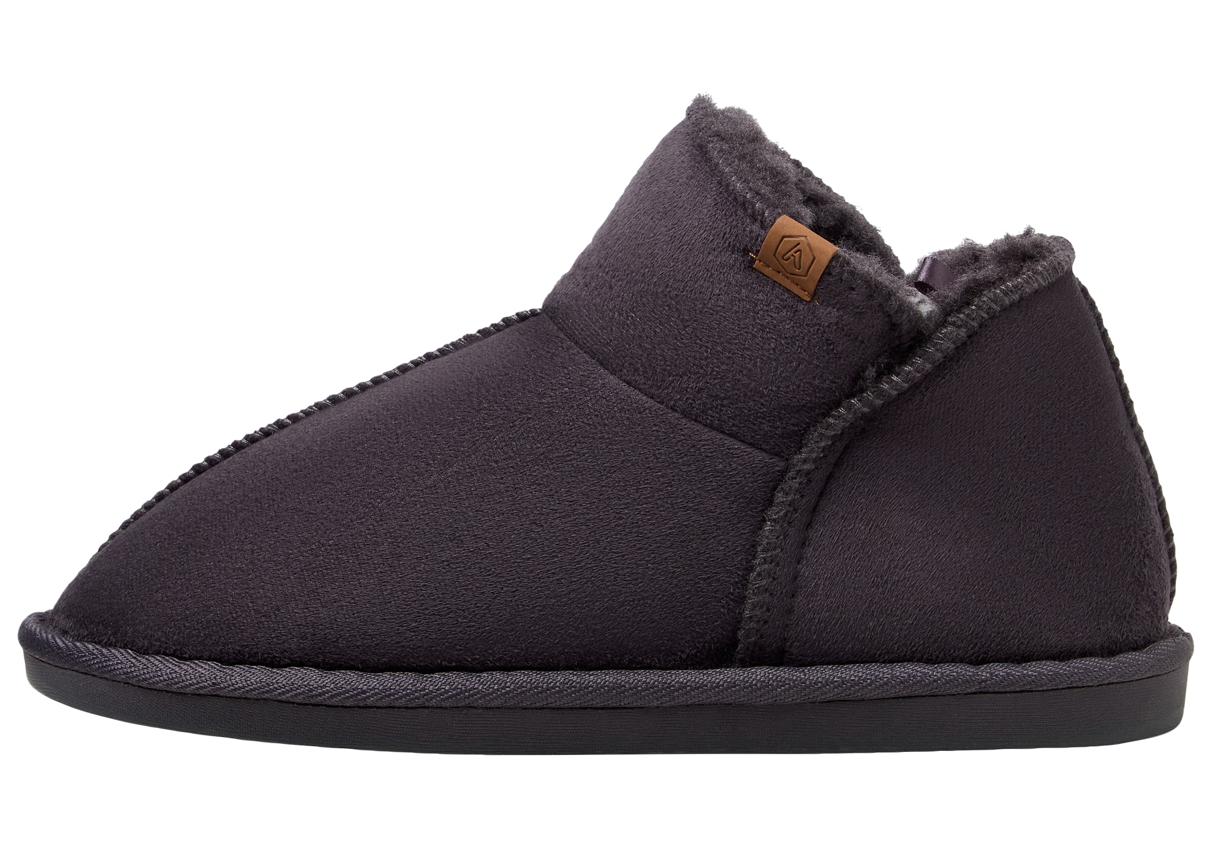 Apollo Hausschuh »LADIES HOME BOOTS SUEDE«, mit Logoprägung und kuscheligen, wärmenden Innenfutter