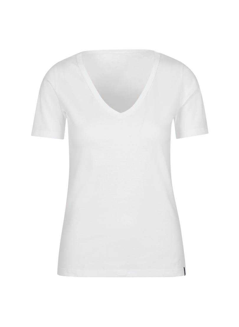 Trigema T-Shirt »TRIGEMA V-Shirt aus Baumwolle/Elastan«