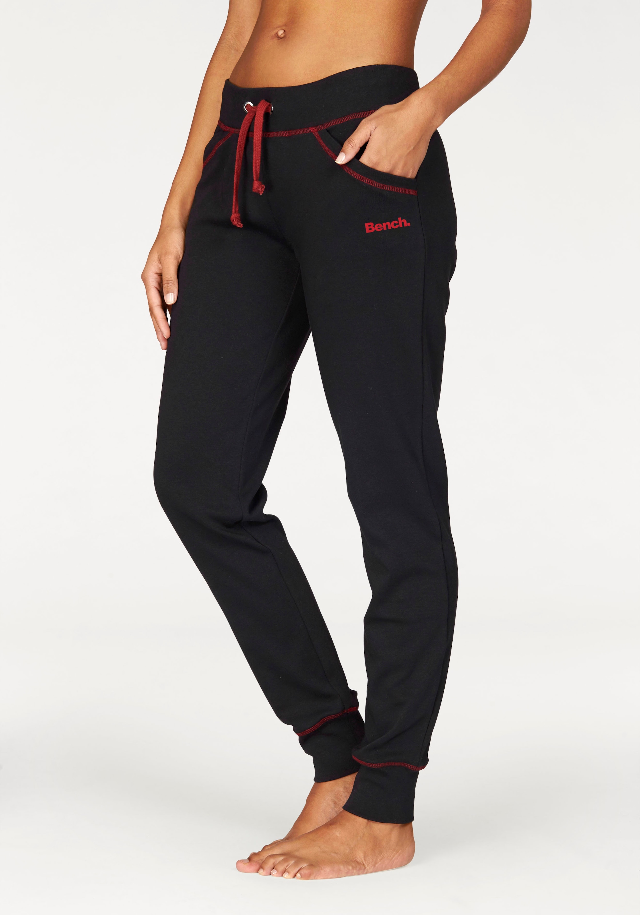 Bench. Loungewear Relaxhose, mit kontrastfarbenen Nähten, Loungewear