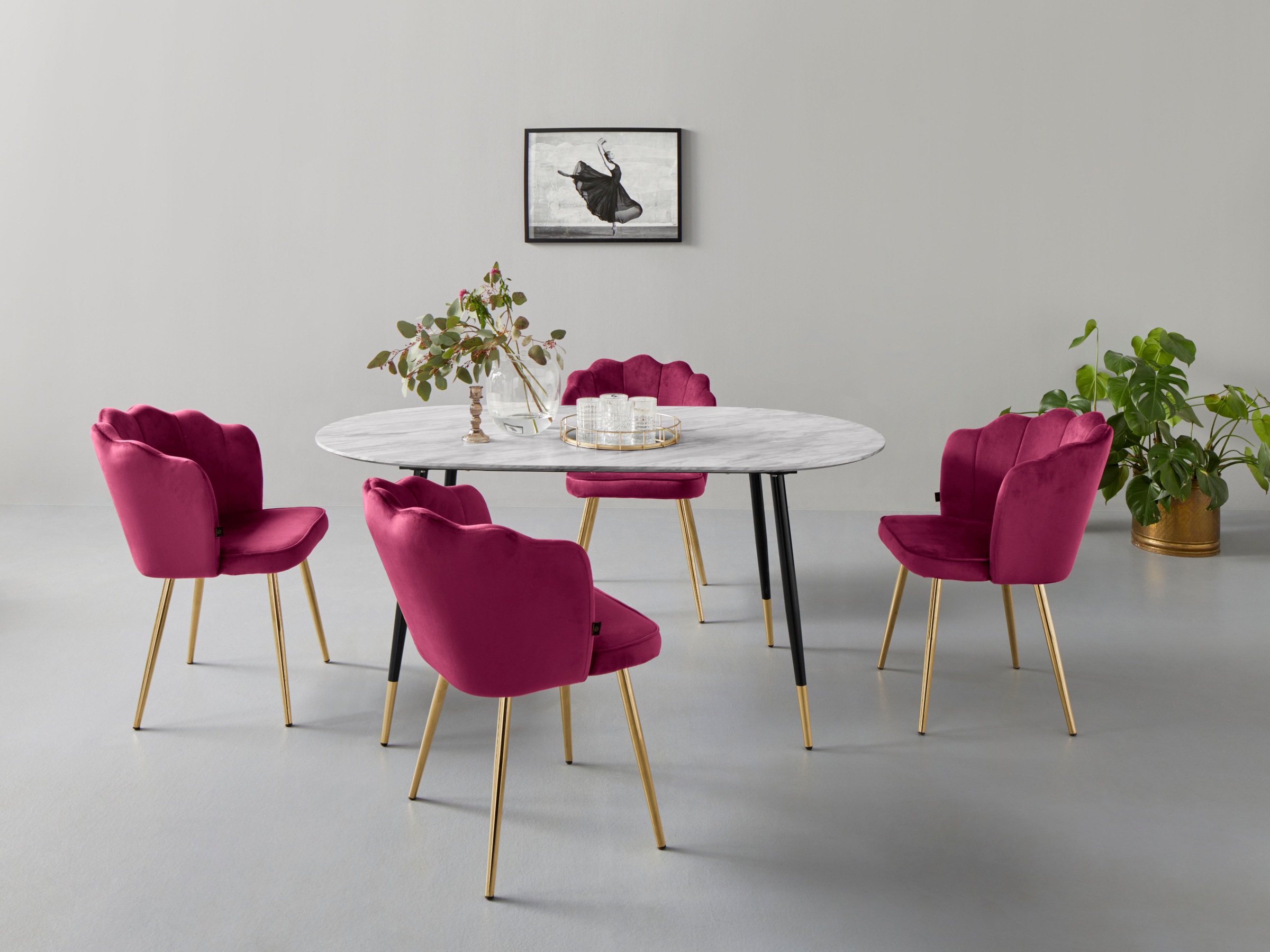 ❤ Leonique Esstisch im Tischplatte Höhe verschiedene Shop Farbvarianten, cm »Eadwine«, MDF, Jelmoli-Online Grössen und bestellen 76 aus