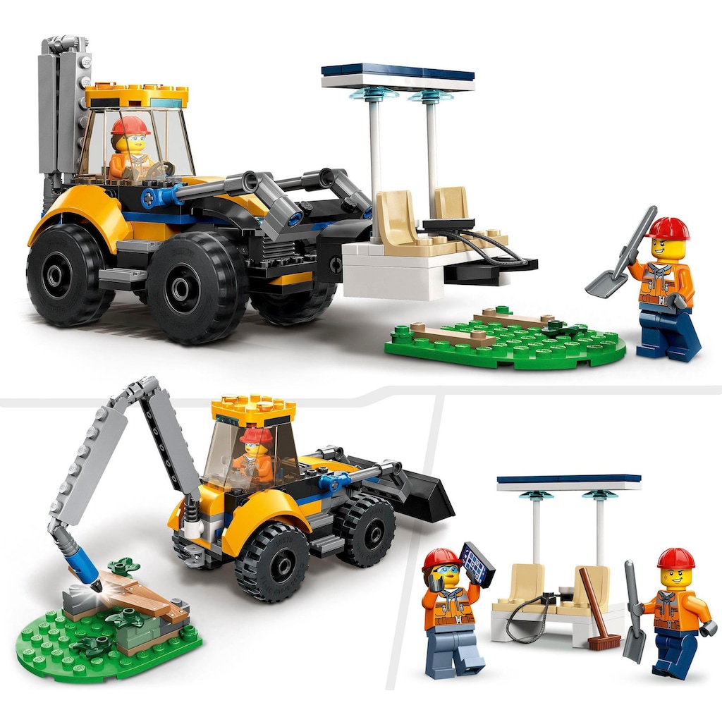 LEGO® Konstruktionsspielsteine »Radlader (60385), LEGO® City«, (148 St.)