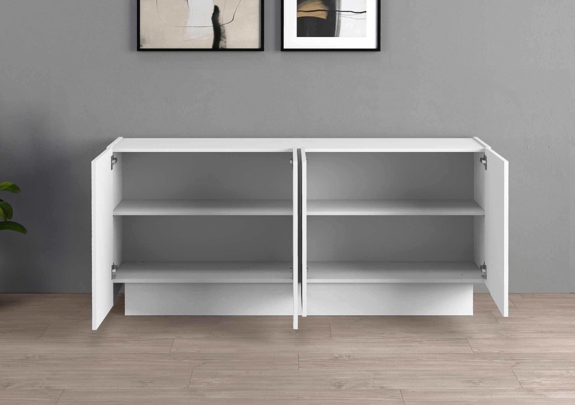 INOSIGN Sideboard »VELA, Sideboard, Breite 160 cm, Design mit schrägen Türen«, (1 St.), Made in Italy, Masse-B/T/H: 160x35x75,Sideboard, Anrichte, Kommode