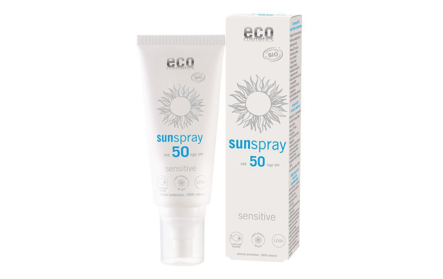 Sonnenschutzspray »eco cosmetics Sensitive LSF 50 100 ml«