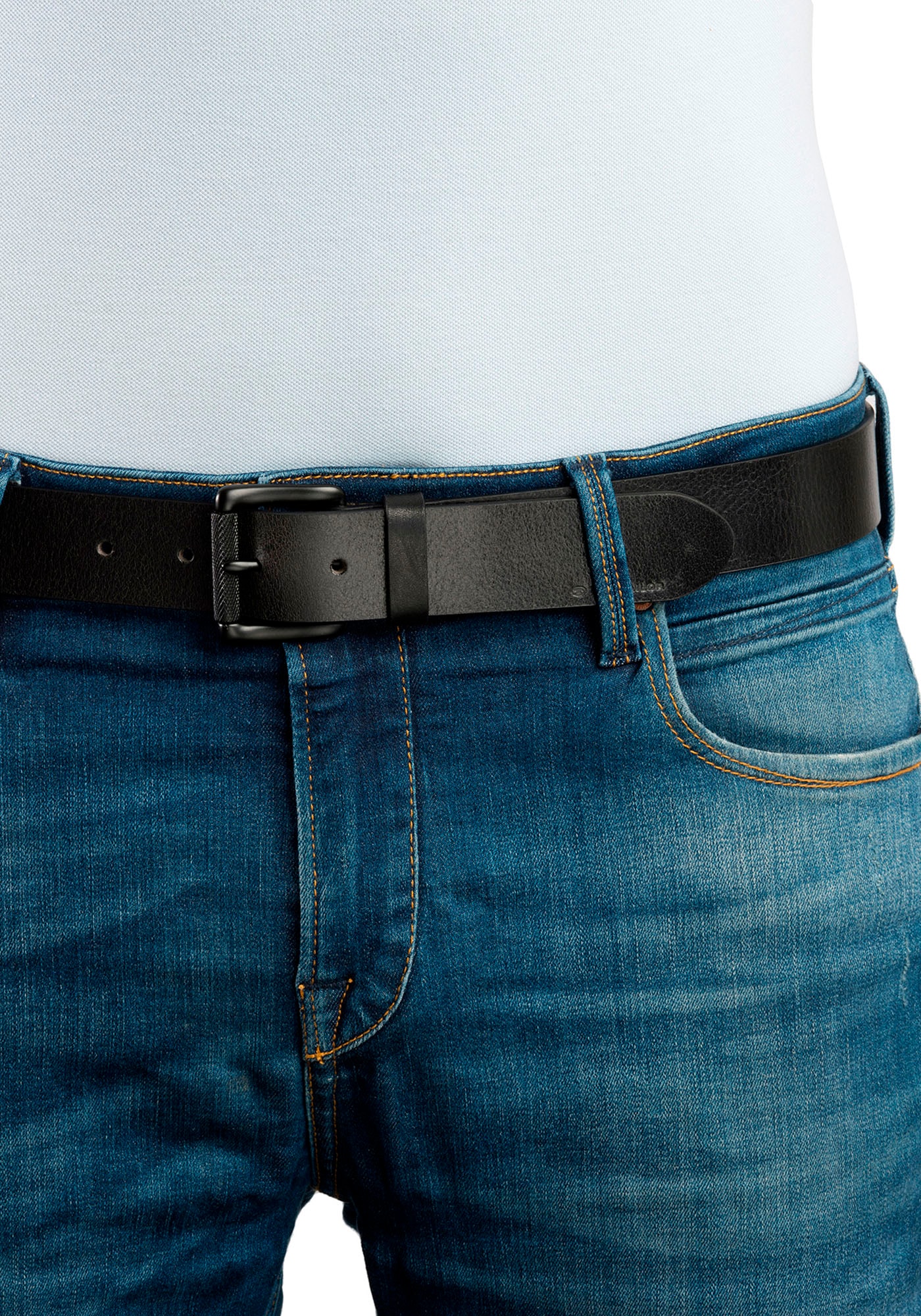 TOM TAILOR Ledergürtel »TTJASPER«, 3,5 cm breiter Herrengürtel, ideal zu Jeans bis Gr. 120
