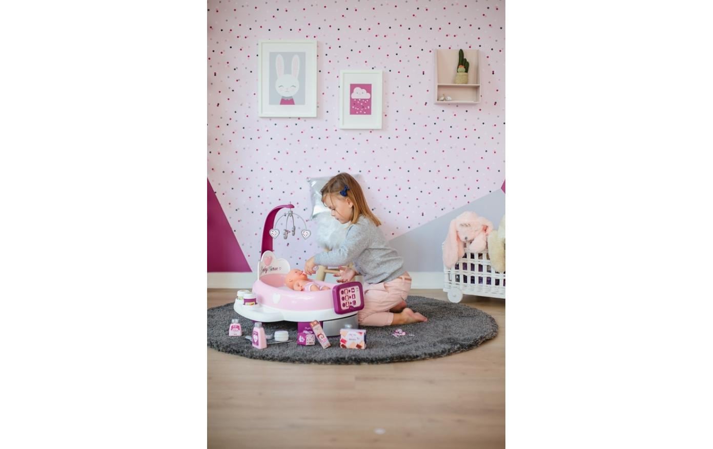 Smoby Puppen Spielcenter »Baby Nurse - elektronische Pflege-Station«, Mit Baby Nurse elektronische Pflege-Station