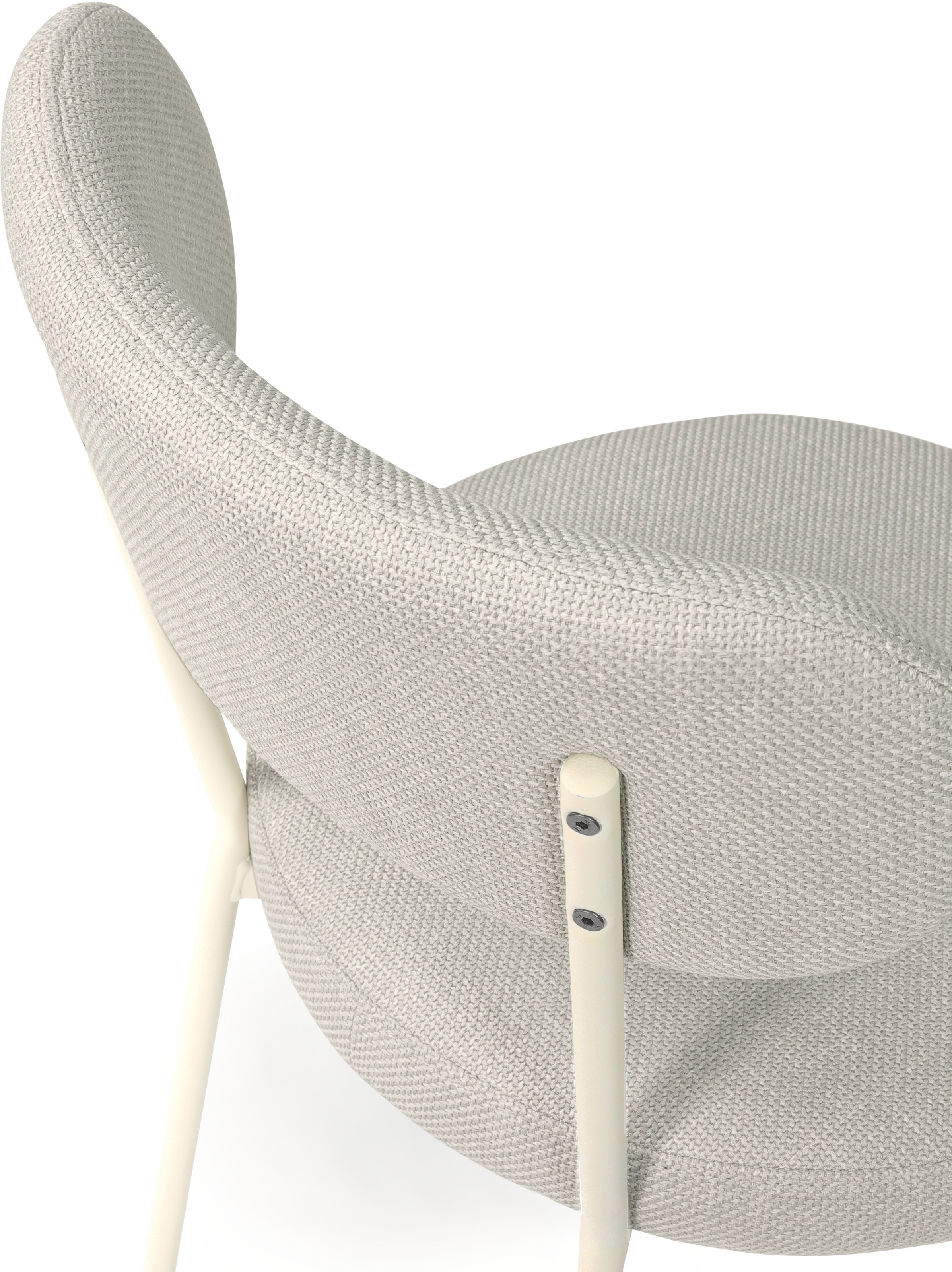 TOM TAILOR HOME 4-Fussstuhl »SOFT PAD CHAIR«, (Set), 2 St., Webstoff, Esszimmerstuhl, 4-Fussgestell, mit Rückenausschnitt
