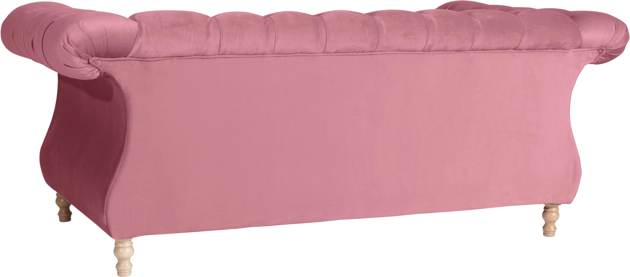 Max Winzer® Chesterfield-Sofa »Isabelle«, mit Knopfheftung & gedrechselten Füssen in Buche natur, Breite 200 cm