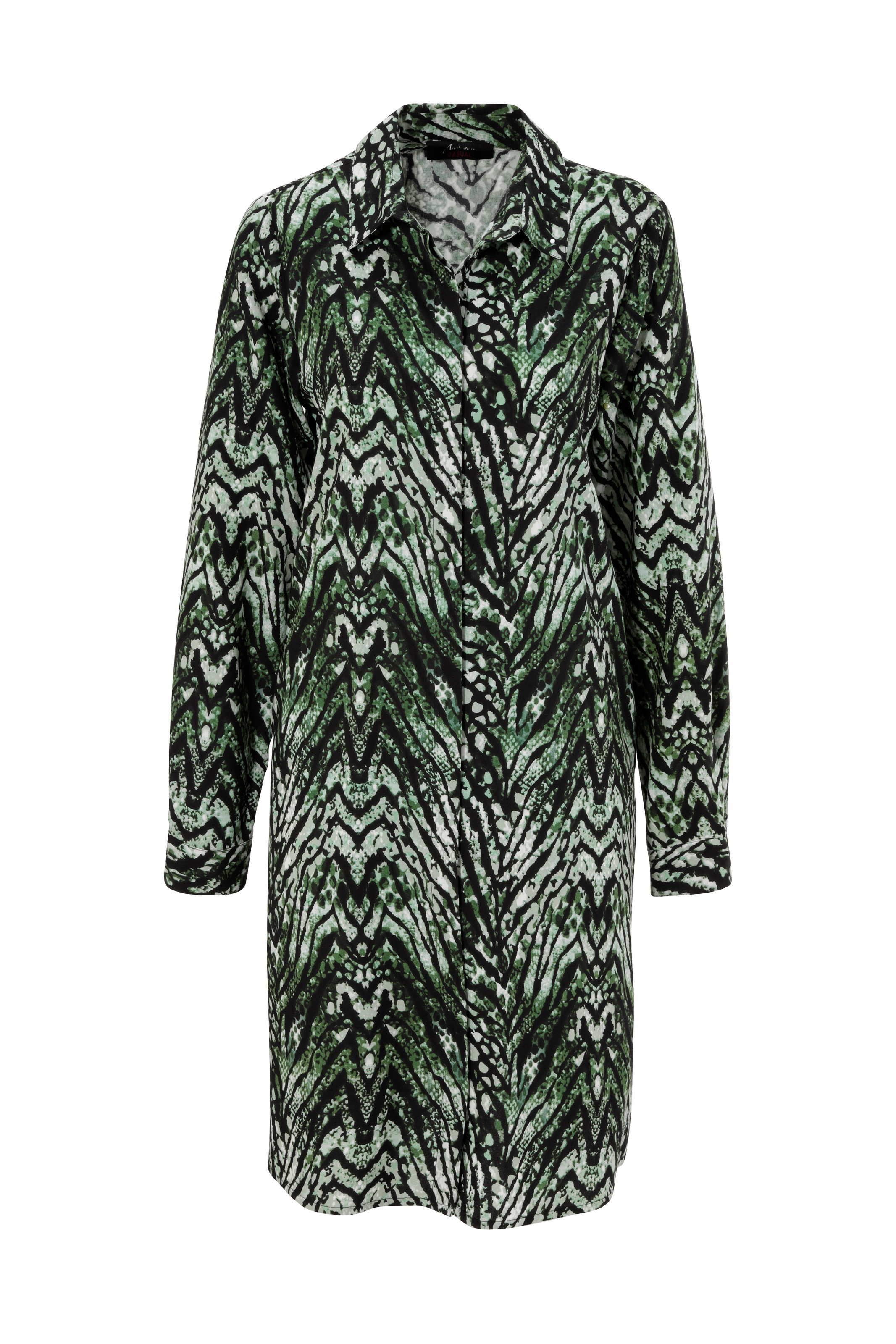 Aniston CASUAL Blusenkleid, im extravaganten Animal-Print- jedes Teil ein Unikat