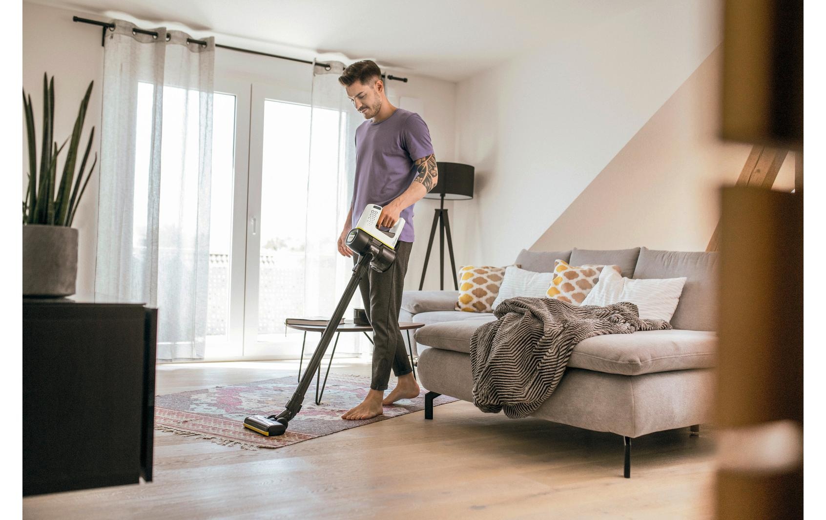 KÄRCHER Akku-Hand-und Stielstaubsauger »VC 4 Cordless myHome Gelb/Schwarz«