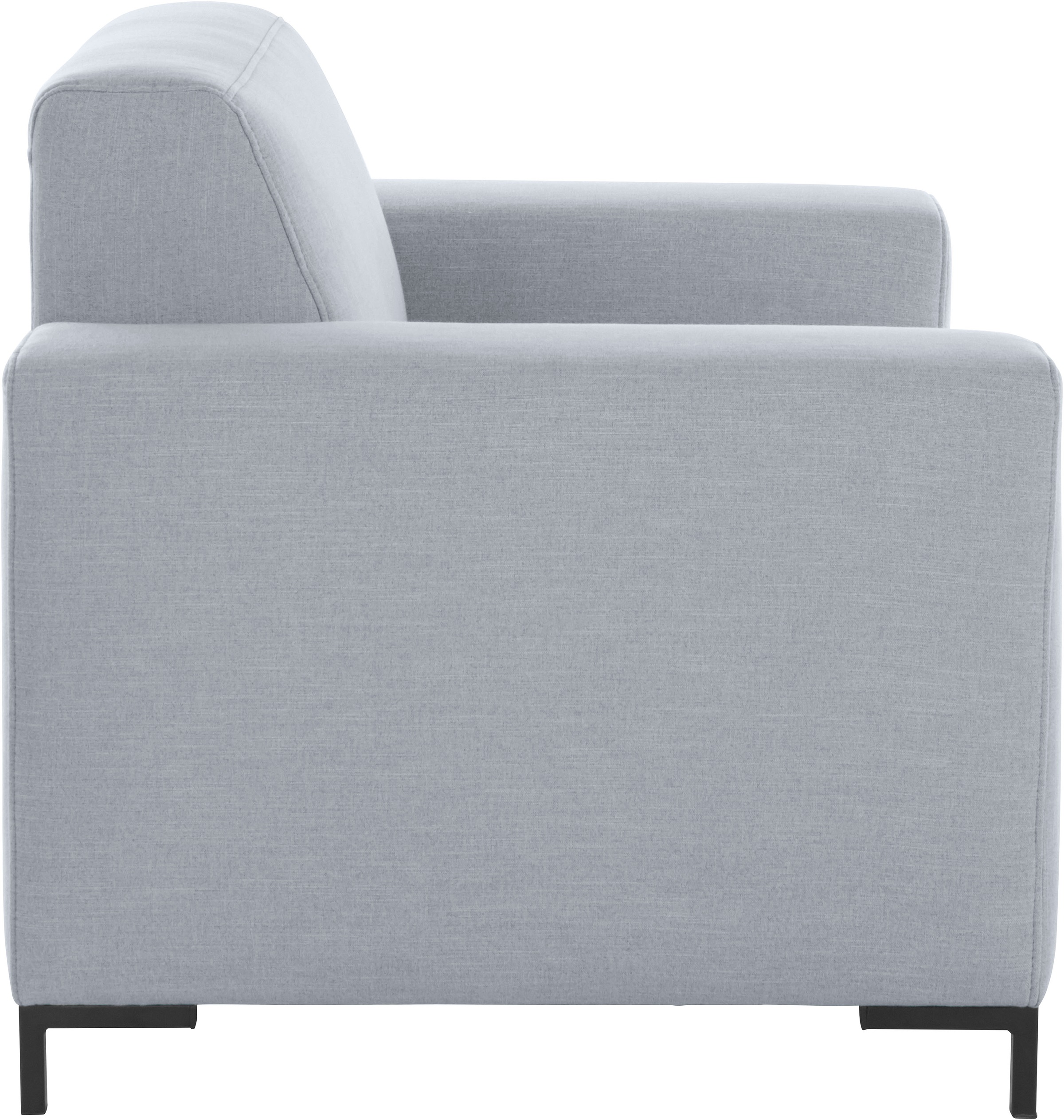 GOODproduct Sessel »Grazzo Loungesessel, moderne Sitzheftung, bequemer Einzelsessel«, hochwertige Stoffe aus recyceltem Material, Steppung im Sitzbereich