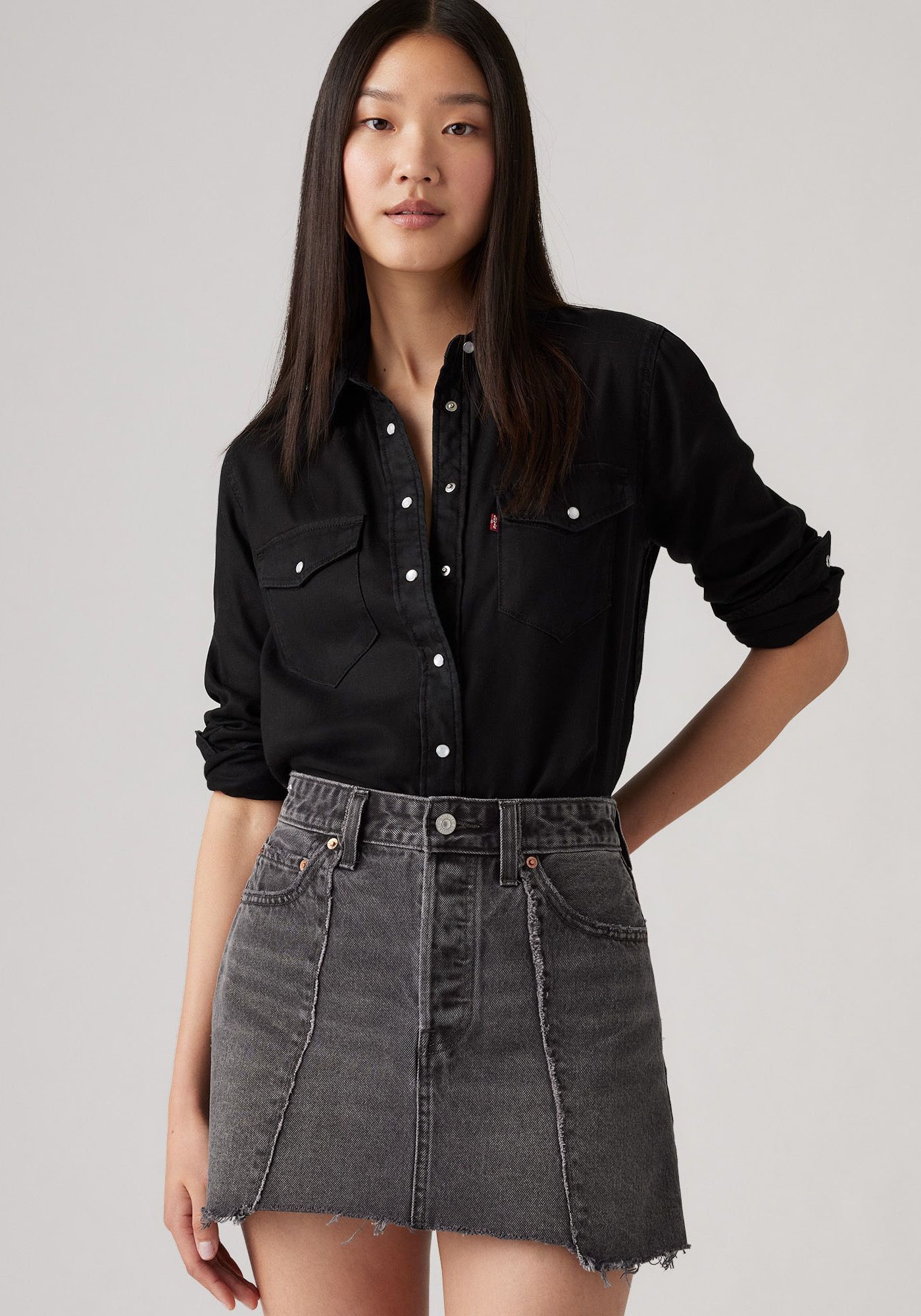 Levi's® Jeansbluse »ESSENTIAL WESTERN« mit Brusttaschen mit Druckknöpfen