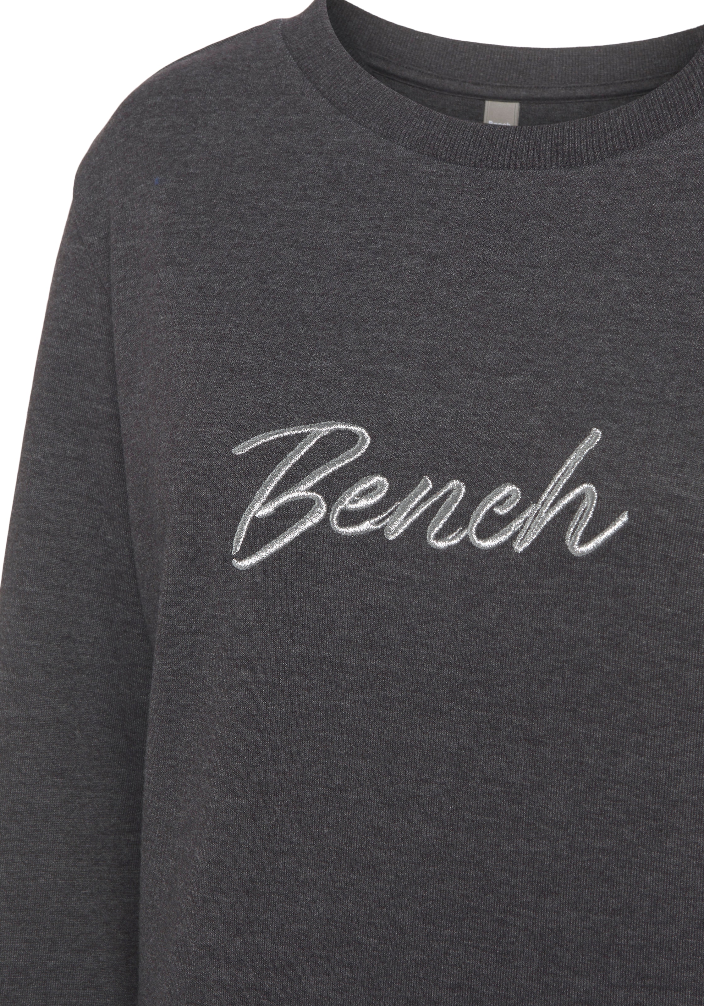 Bench. Loungewear Sweatshirt »-Loungeshirt«, mit glänzender Logostickerei, bei Loungewear, online Loungeanzug Schweiz kaufen Jelmoli-Versand