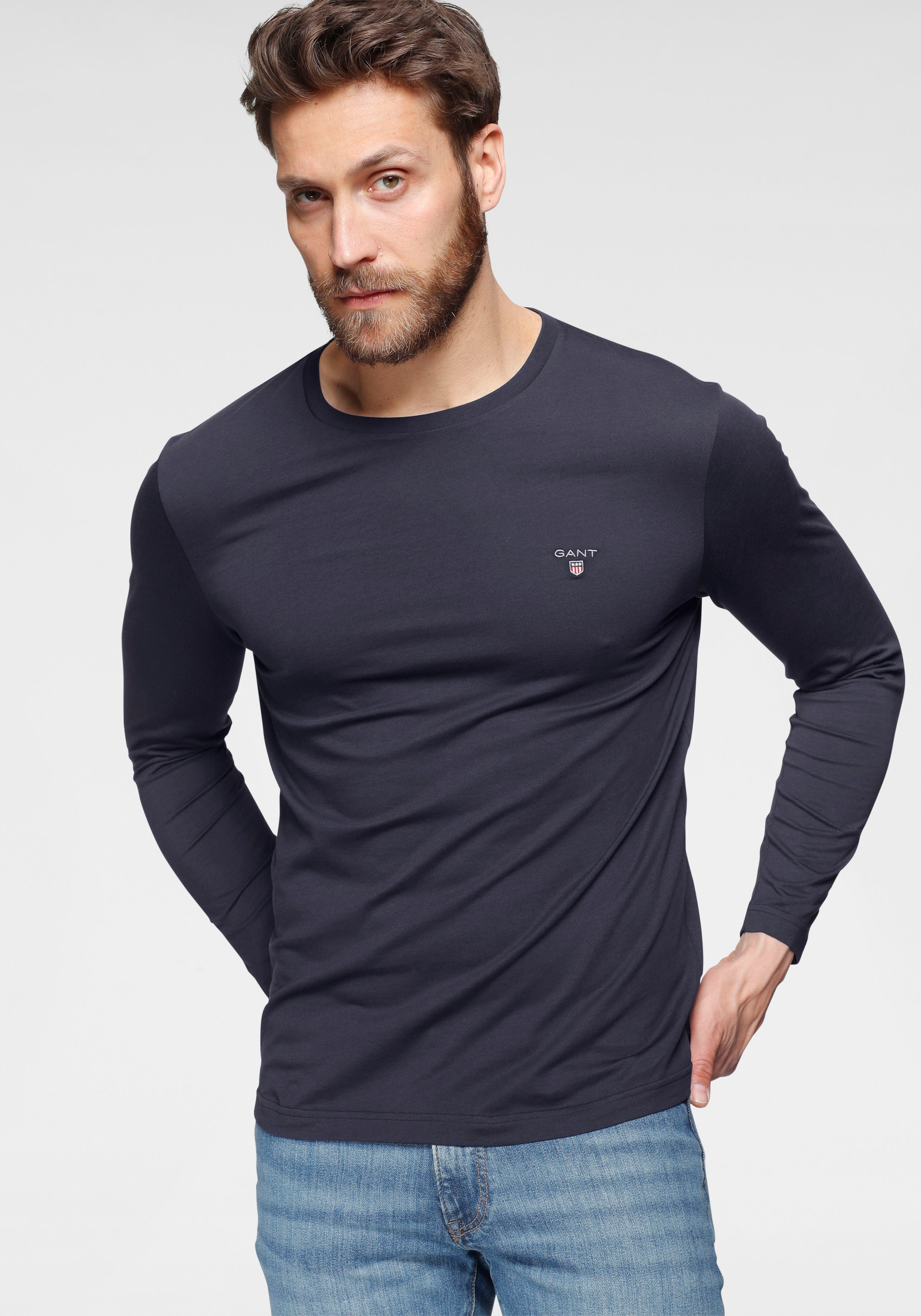Gant Langarmshirt »Regular-fit«, Tragangenehme Baumwollqualität kaufen