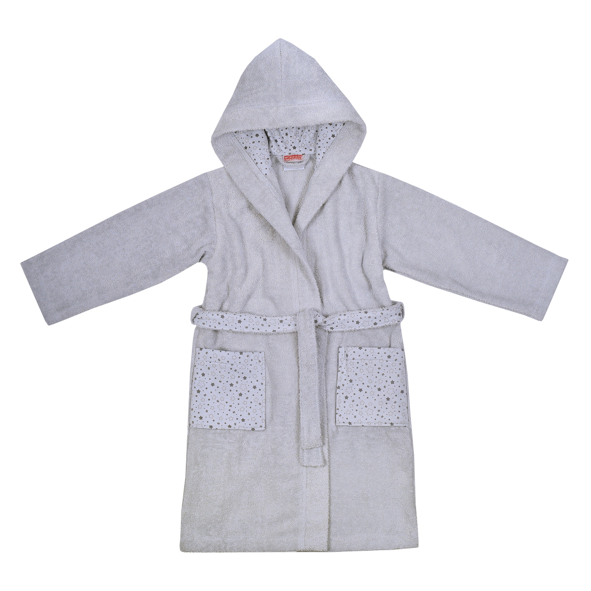 Wörner Kinderbademantel »Sterne« mit Stickerei, mit Taschen, maschinenwaschbar, trocknergeeignet
