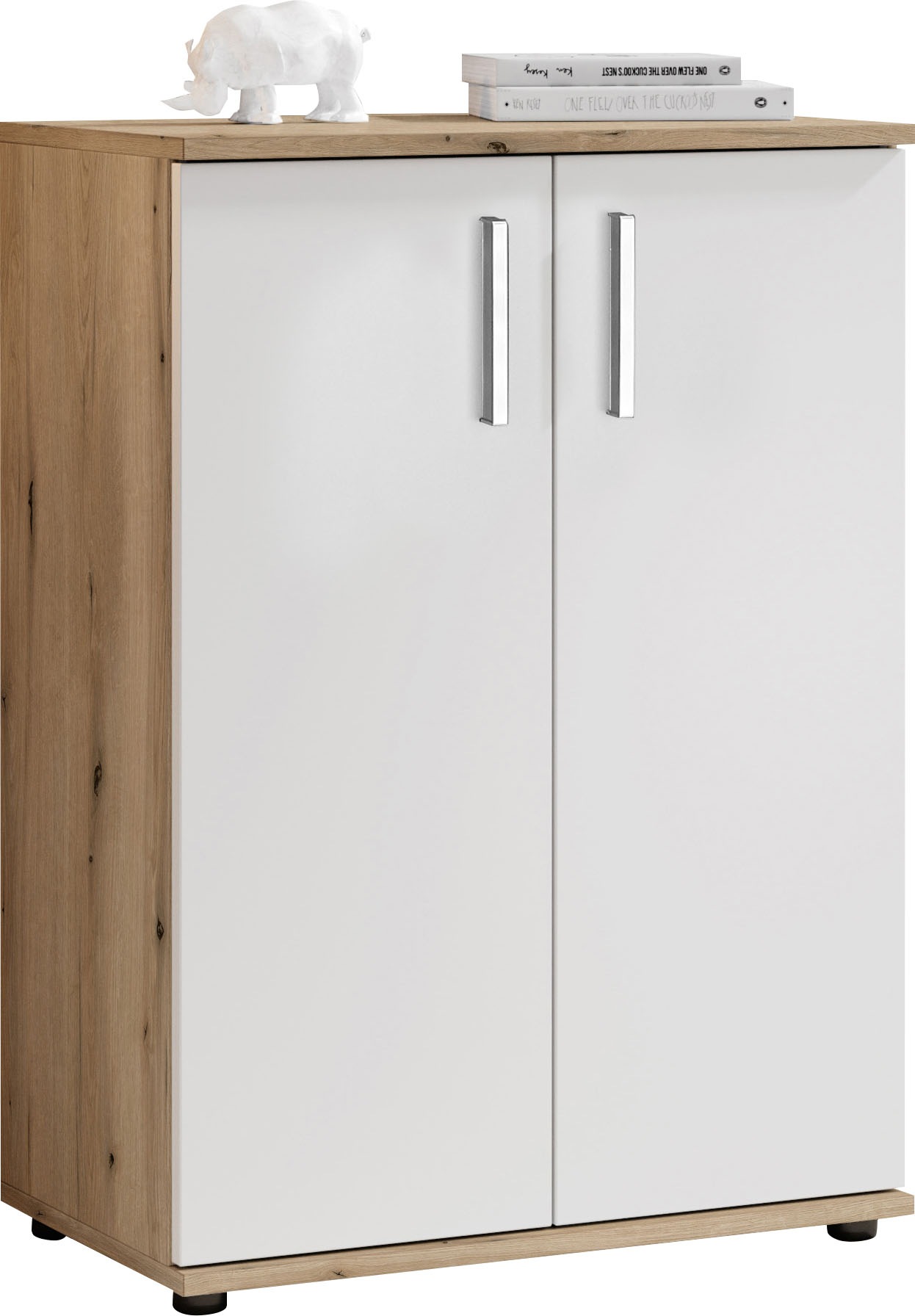 HBZ Kommode »BC-Drift-2, Mehrzweckschrank Stellmass BxHxT 60x84x35 cm«, (1 St.), Schrank mit 2 Türen und 1 Einlegeboden