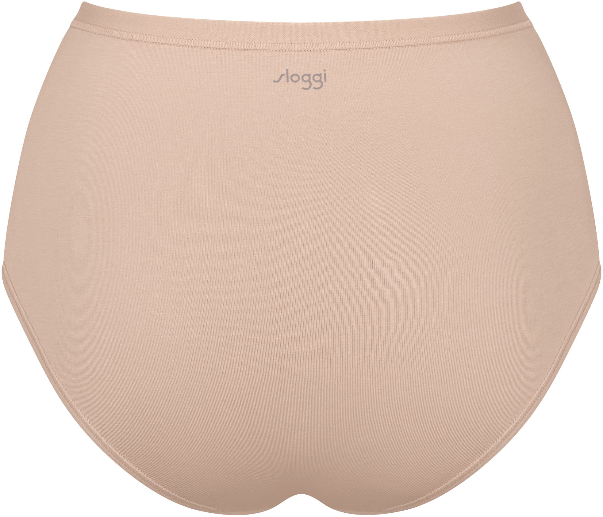 sloggi High-Waist-Slip »GO Daily Cotton«, (3er Pack), Glanz-Effekt Details, hochgeschnittene Taille
