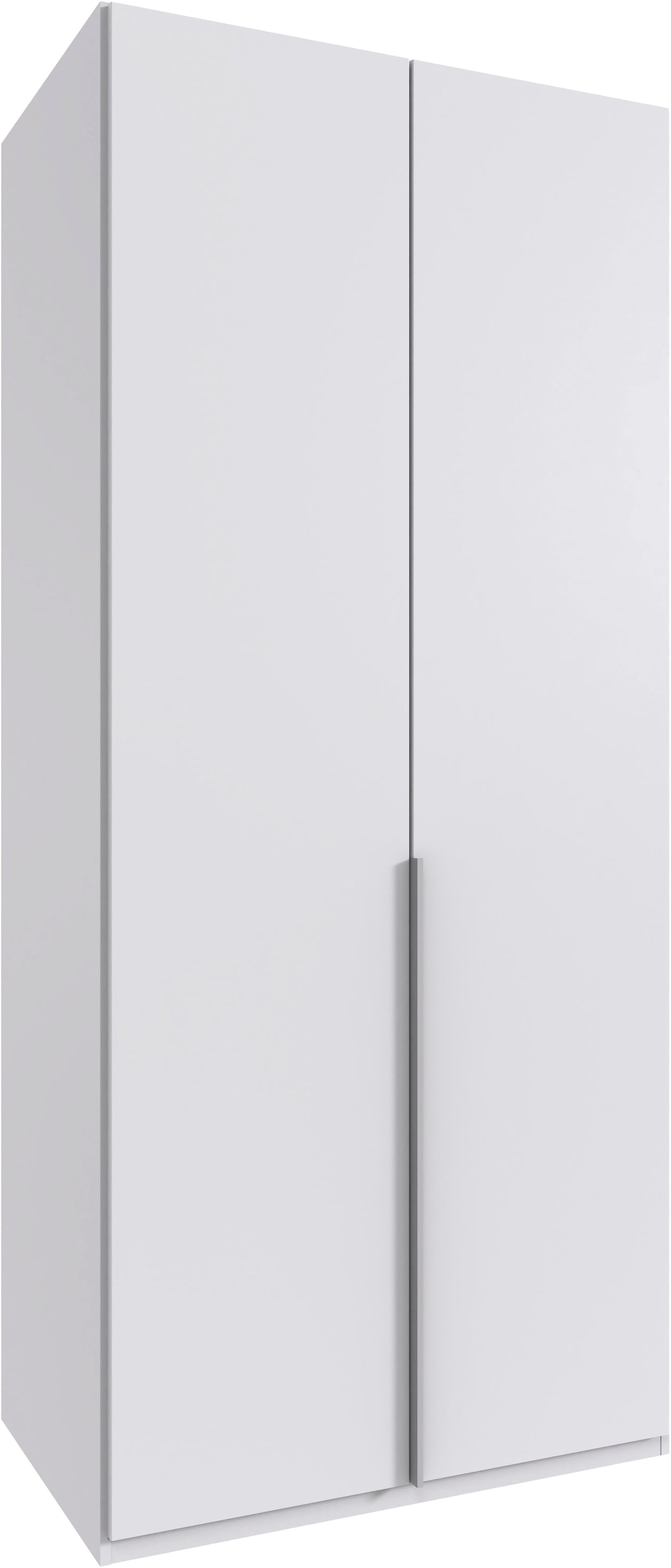 Wimex Kleiderschrank »Mugano,in 5 Breiten,2 Höhen,2 Tiefen, viele Farben, Made in Germany« in Basic oder Premium Ausstattung, mit langen Griffen aus Metall, mit oder ohne Spiegel