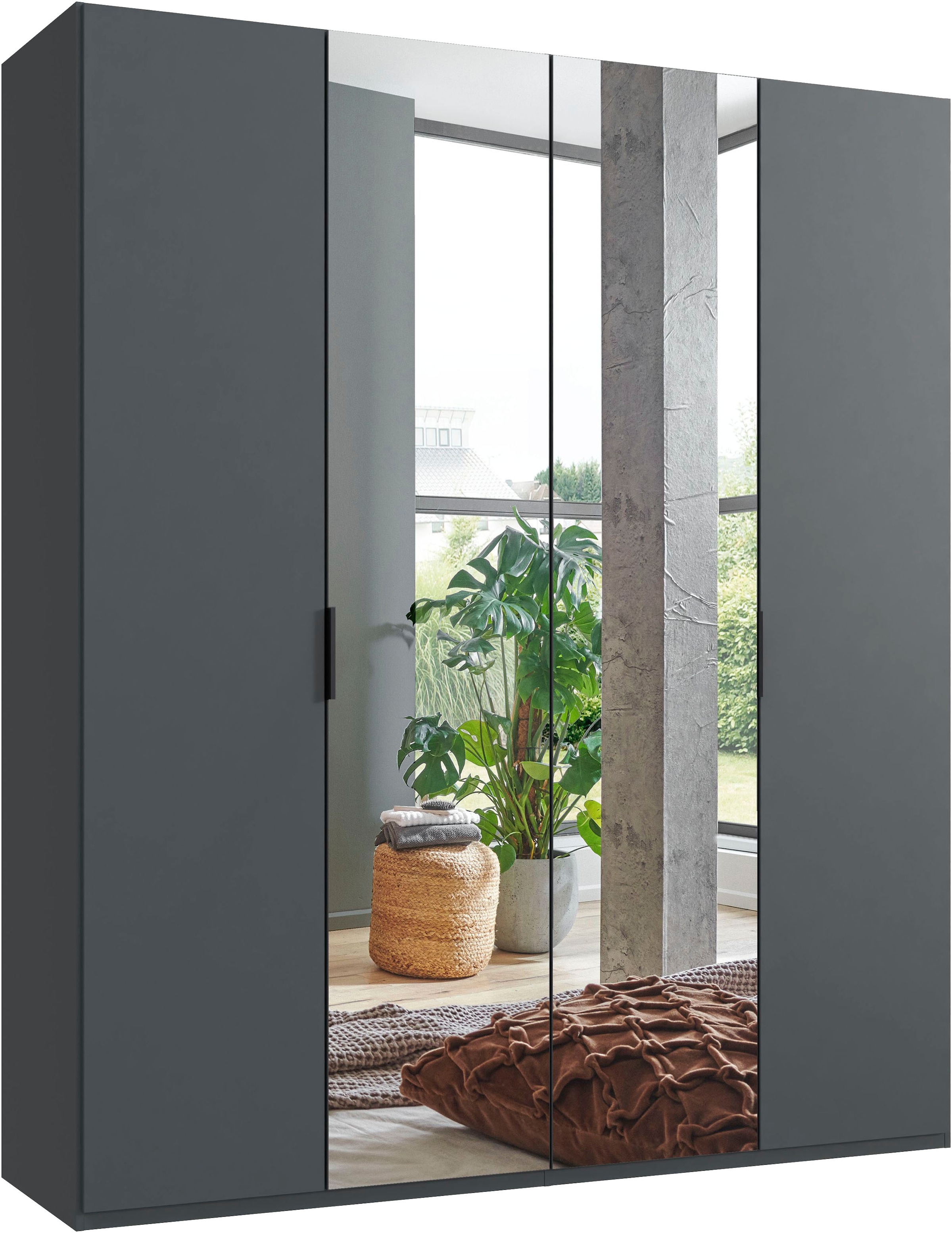 Wimex Kleiderschrank »Oxford by fresh to go, in 3 Breiten, Made in Germany« wahlweise mit oder ohne Spiegel, mit hochwertigen Falttüren für den perfekten Überblick