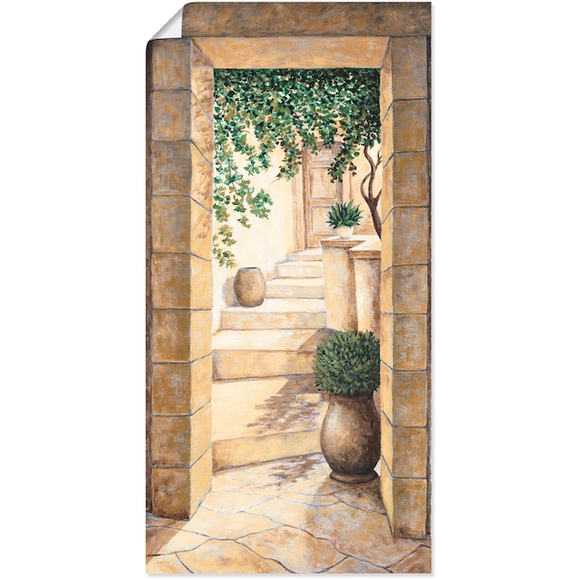 Artland Wandbild »Eingang - Fresco«, Fenster & Türen, (1 St.), als Alubild,  Leinwandbild, Wandaufkleber oder Poster in versch. Grössen online kaufen |  Jelmoli-Versand