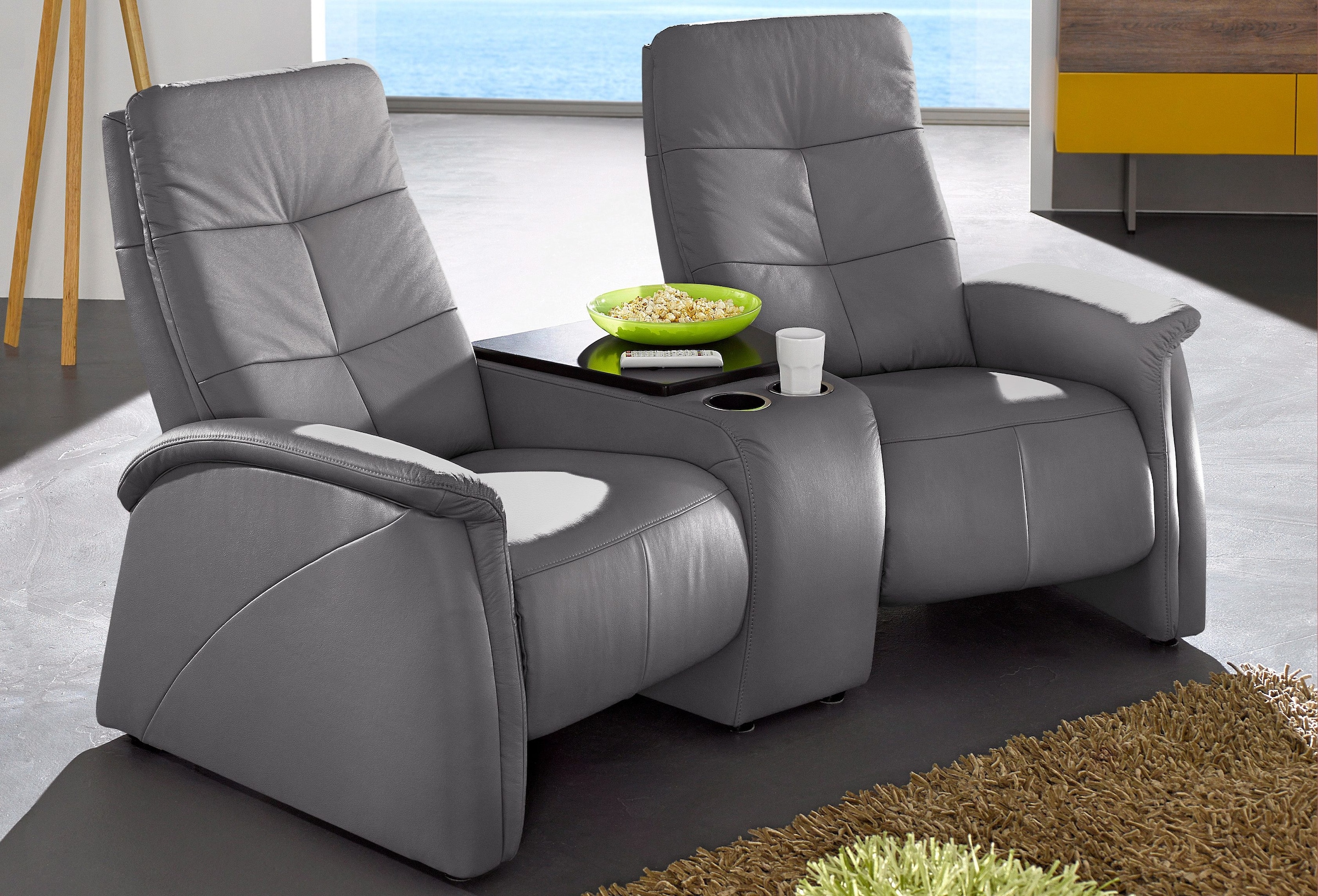 exxpo - sofa fashion 2-Sitzer »Tivoli«, mit Relaxfunktion, integrierter Tischablage und Stauraumfach