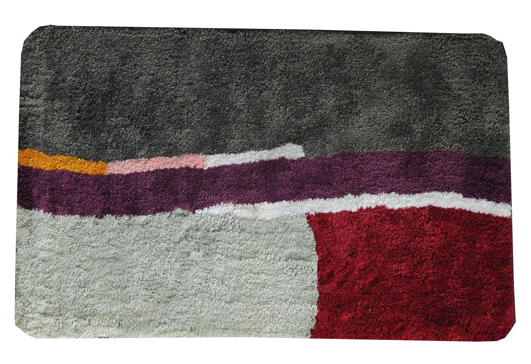 KiNZLER Badematte "Gingelom, Badvorleger, Badezimmer Teppich" Höhe 20 mm rutschhemmend beschichtet fußbodenheizungsgeeignet Badteppich, modernes Design