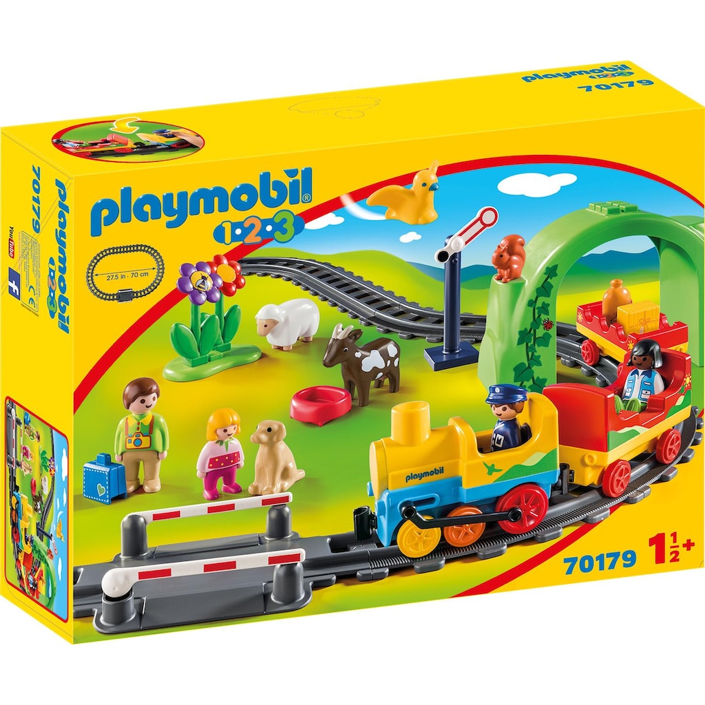 Playmobil® Konstruktions-Spielset »Meine erste Eisenbahn (70179), Playmobil 1-2-3«