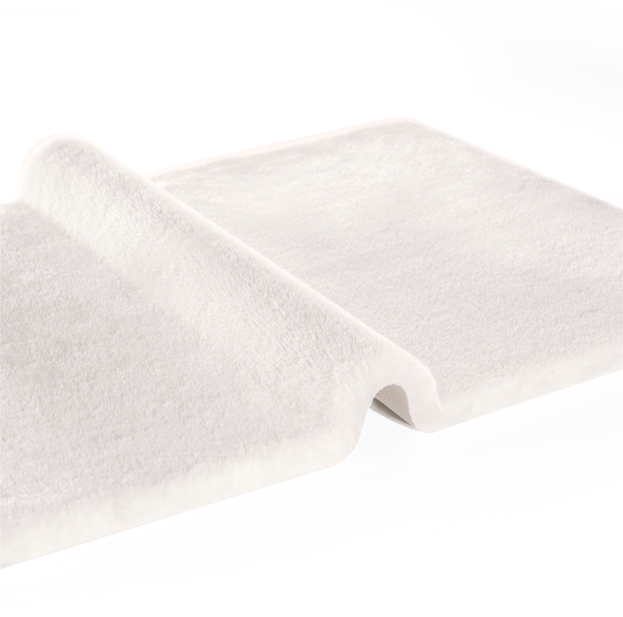 my home Badematte »Valeria, Kaninchenfell-Haptik«, rutschhemmend beschichtet, fussbodenheizungsgeeignet-strapazierfähig, Kunstfell, weicher Badteppich