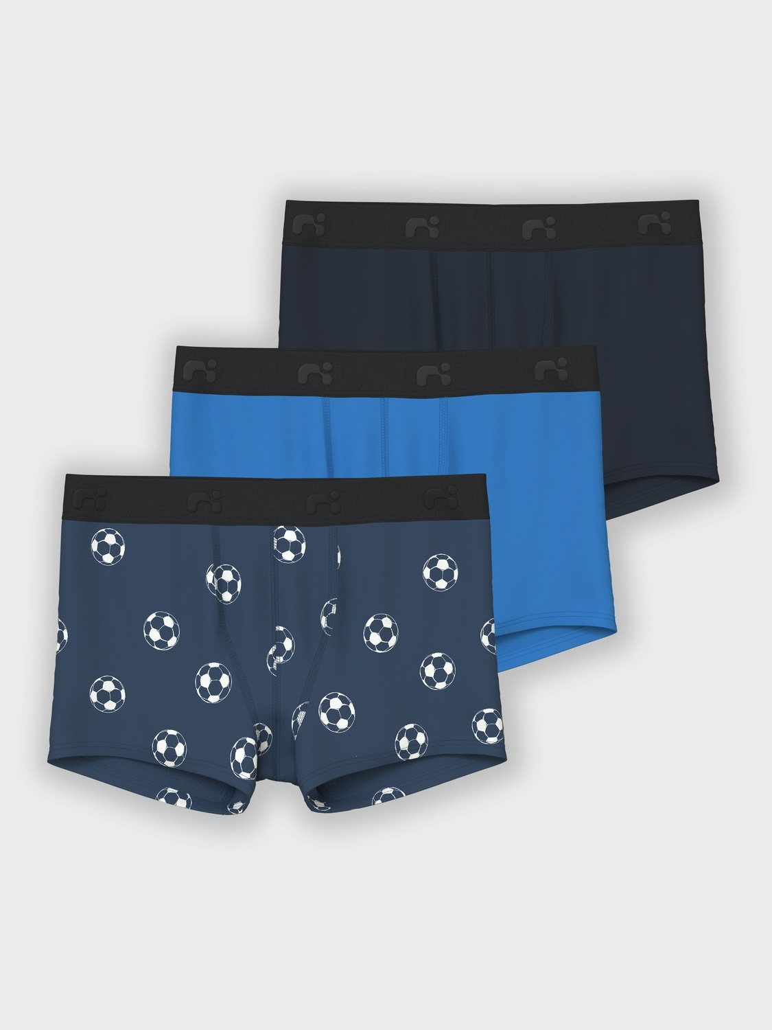 Name It Trunk »NKMBOXER 3P DARK DENIM FOOTBALL NOOS« Packung, 3 Stk.