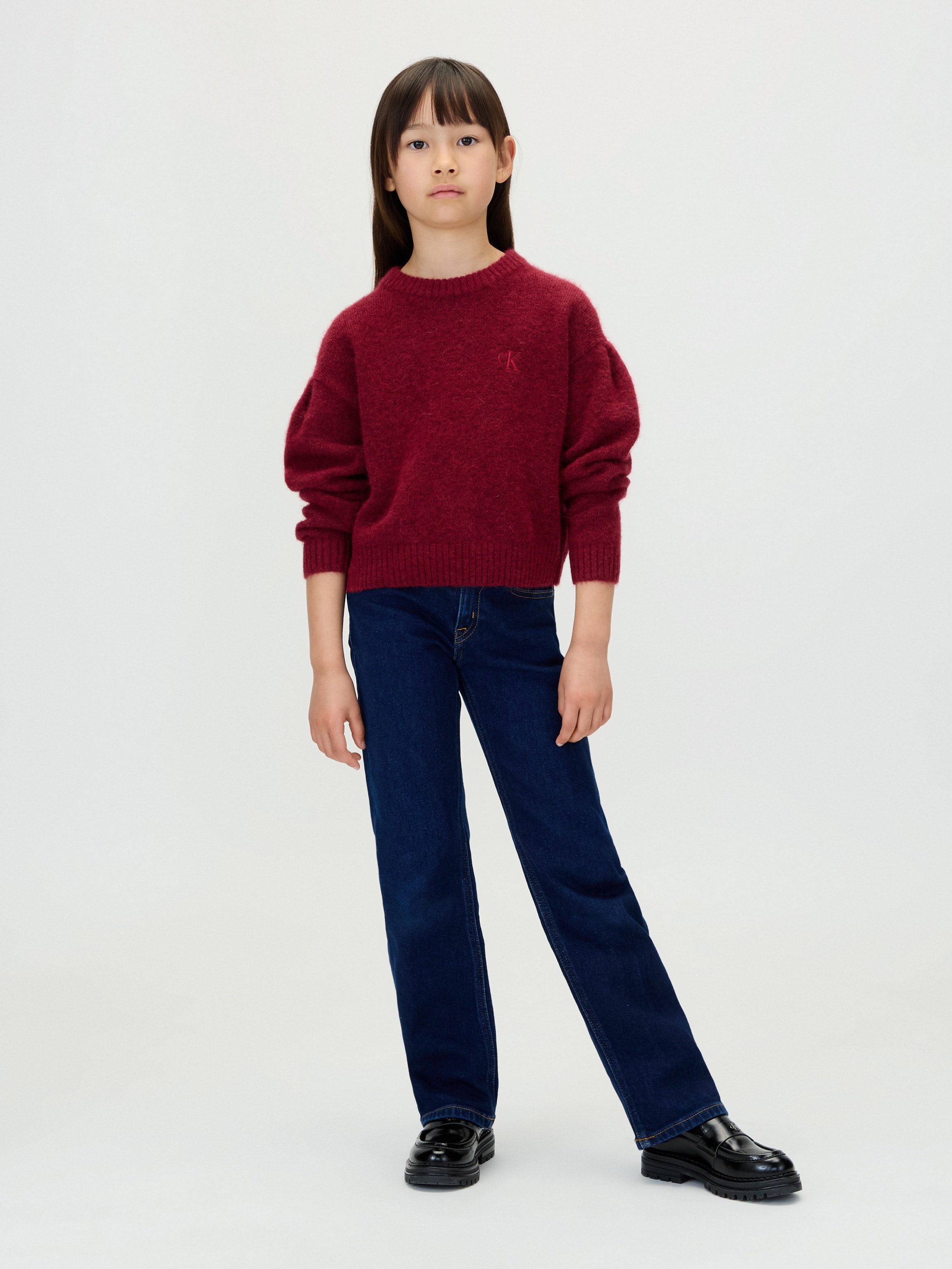 Calvin Klein Jeans Straight-Jeans »MR STRAIGHT«, für Kinder bis 16 Jahre, mit Logo-Patch am Bund