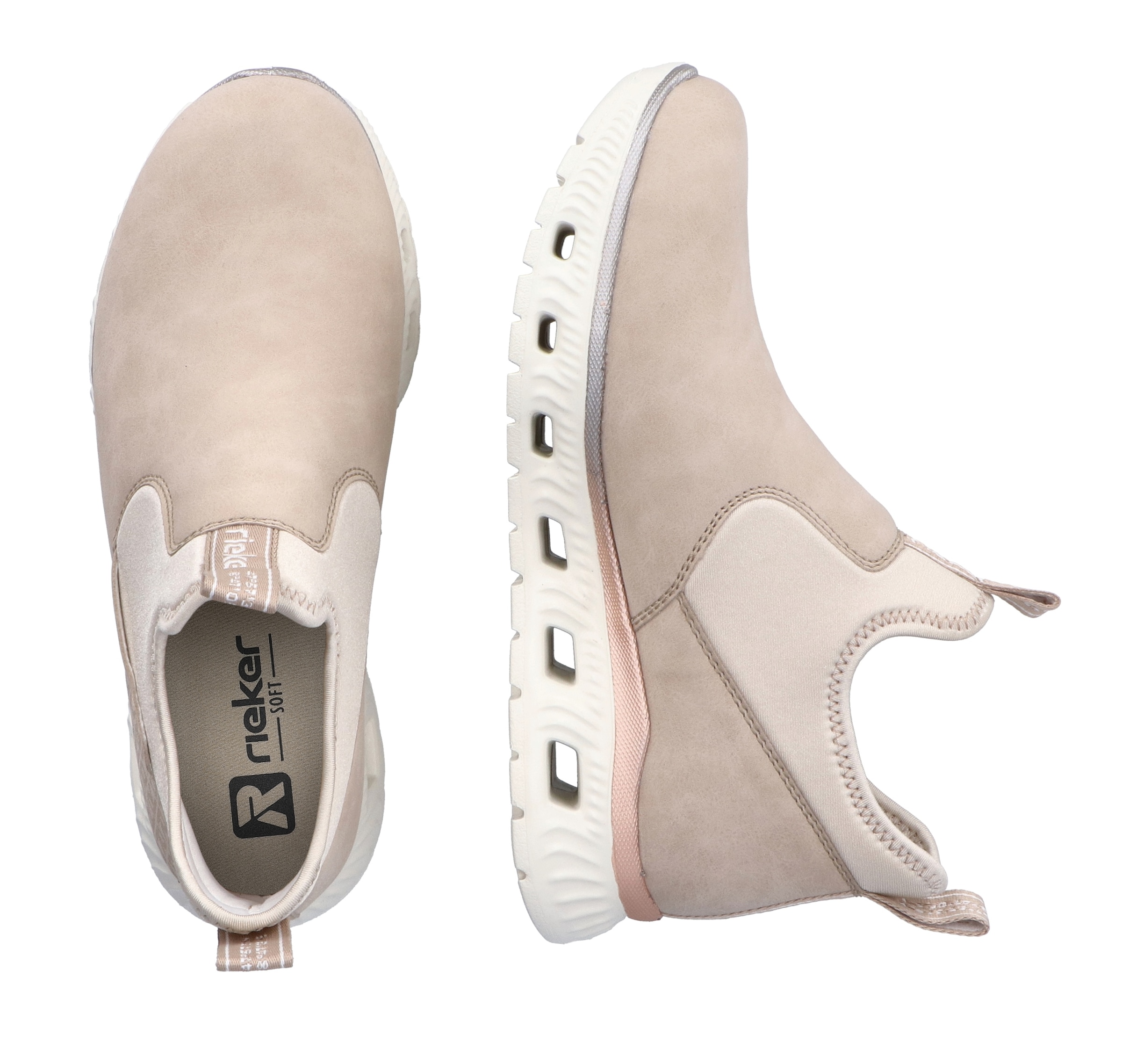 RIEKER Sport Schlupfboots, High-Top-Sneaker, Schlupfboots mit elastischem Schaft