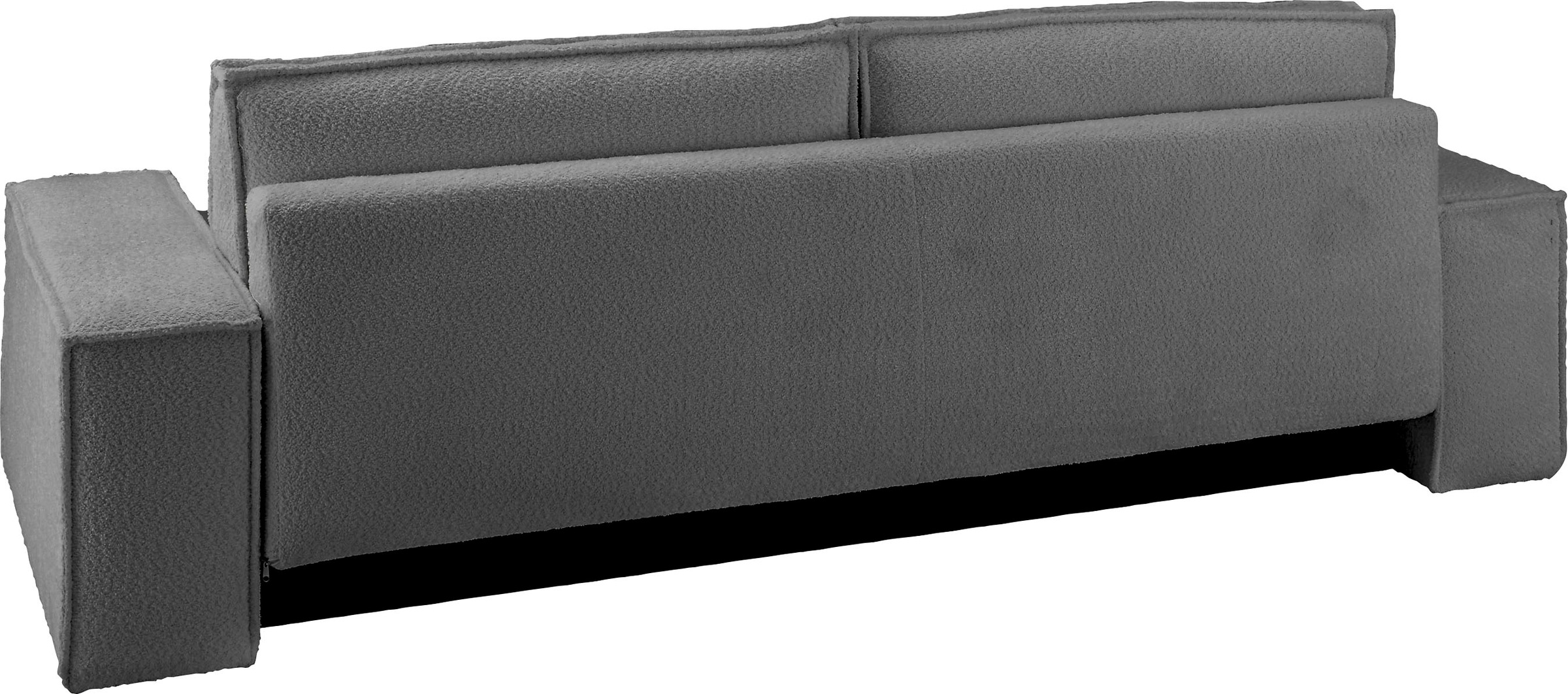 andas 3-Sitzer »FINNLEY Schlafsofa 257 cm, Schlaffunktion mit Bettkasten (200/136cm)«, in Aqua Clean-Bouclé, Struktur fein u. Cord