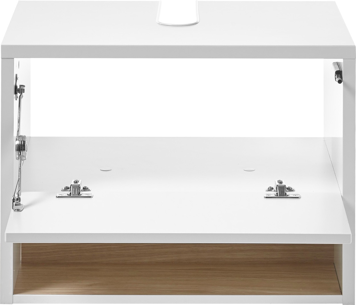 Places of Style Badmöbel-Set »Studio Line, Bad im modernen Design, 2-teiliges Badezimmer«, (2 St.), Unterschrank und Spiegel, in zwei Farben verfügbar, viel Stauraum