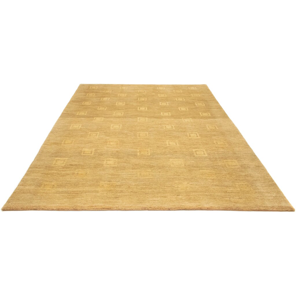 morgenland Wollteppich »Ziegler Modern Teppich handgeknüpft braun«, rechteckig