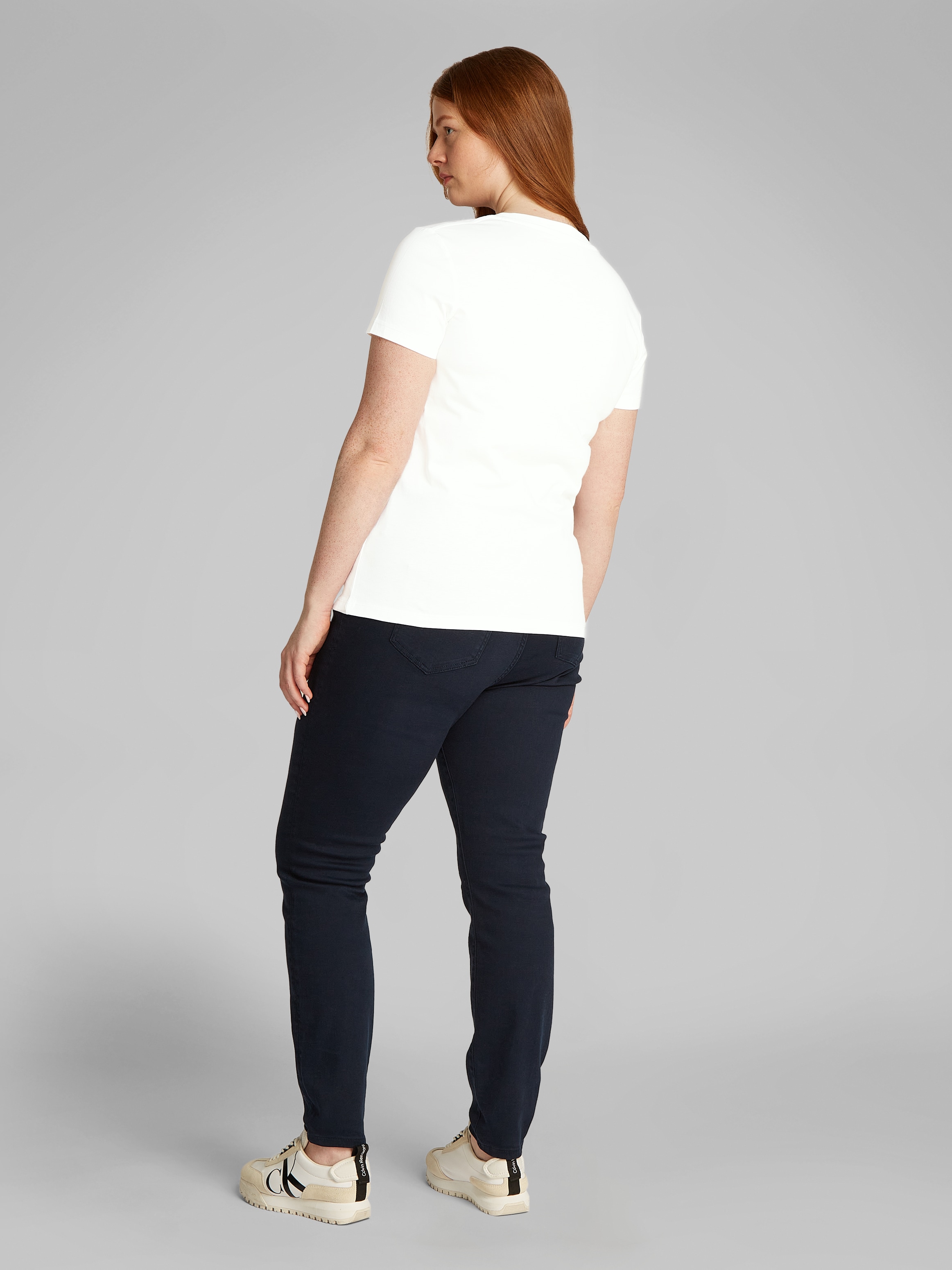 Calvin Klein Jeans Plus T-Shirt »PLUS GRADIENT CK SLIM TEE«, in grossen Grössen, Druck mit Farbverlauf