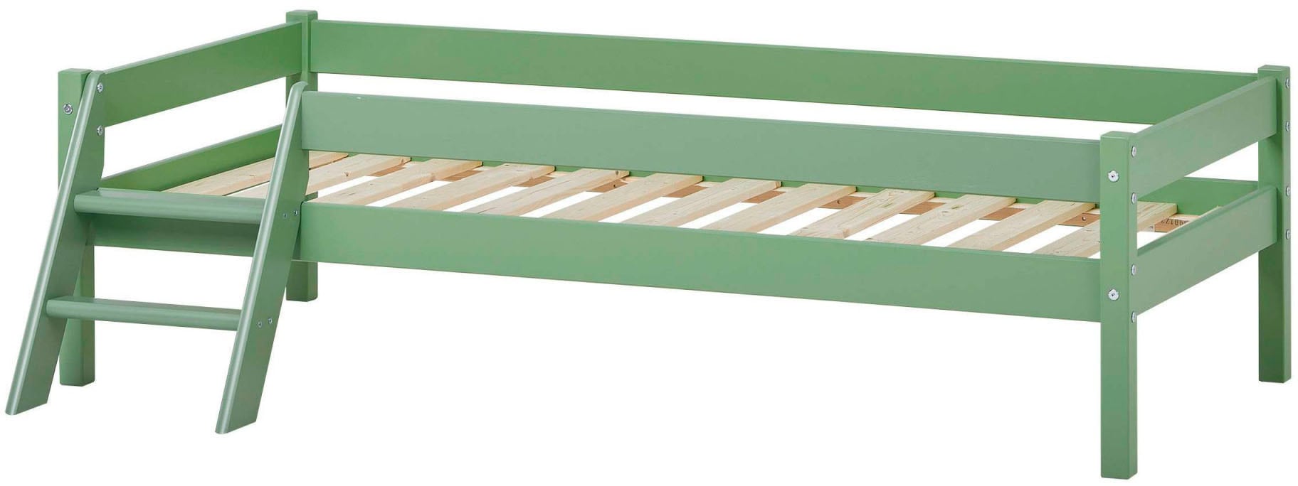 Home affaire Jugendbett »ECO One« Kinderbett mit Rausfallschutz und Leiter, 3 Farben/Matratze wählbar
