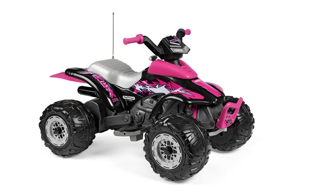 Tretfahrzeug »PegPerego Quad Corral T-Rex 330W 12 V Pink«