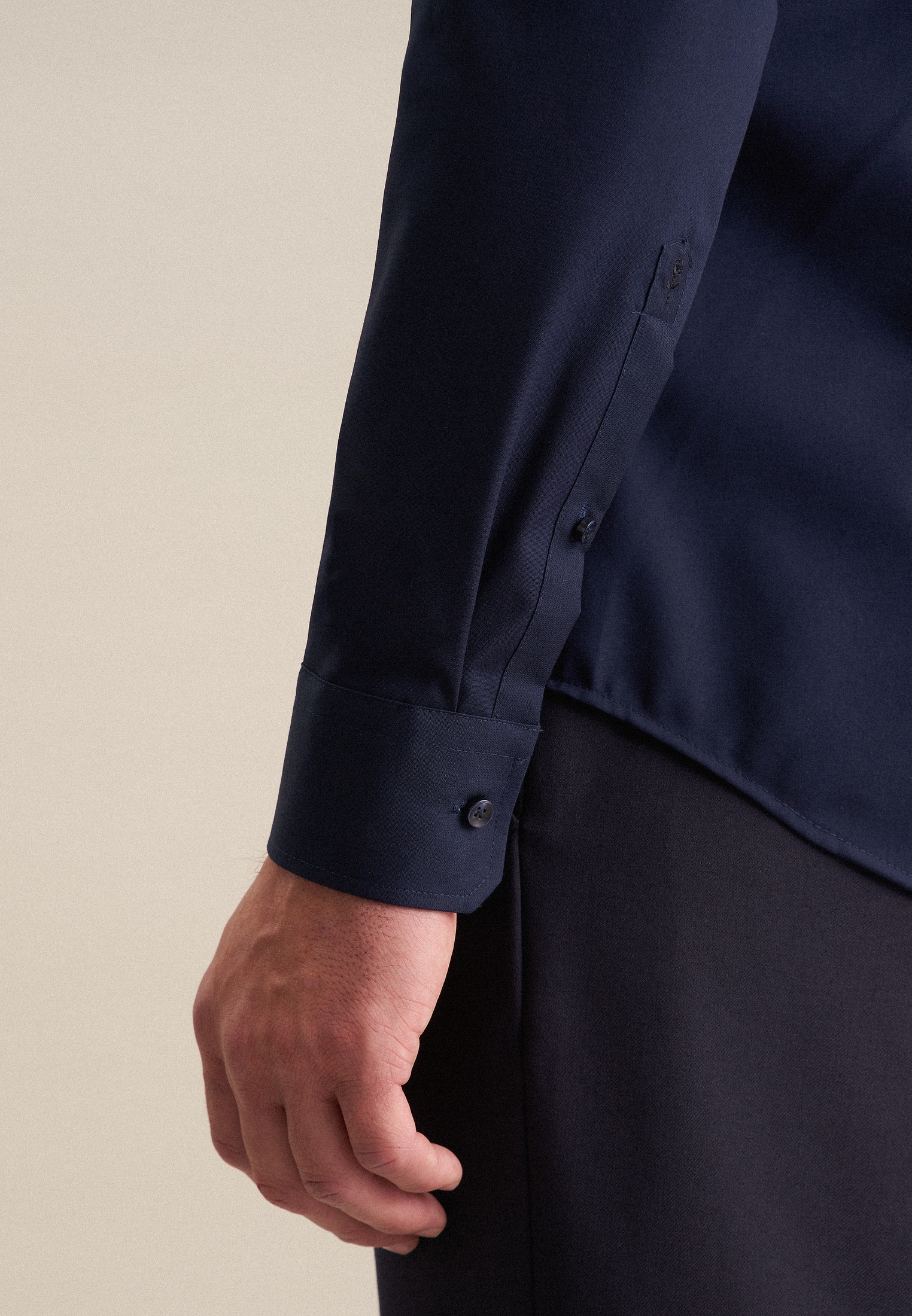 seidensticker Businesshemd »Slim«, Slim Extra langer Arm Kentkragen Uni