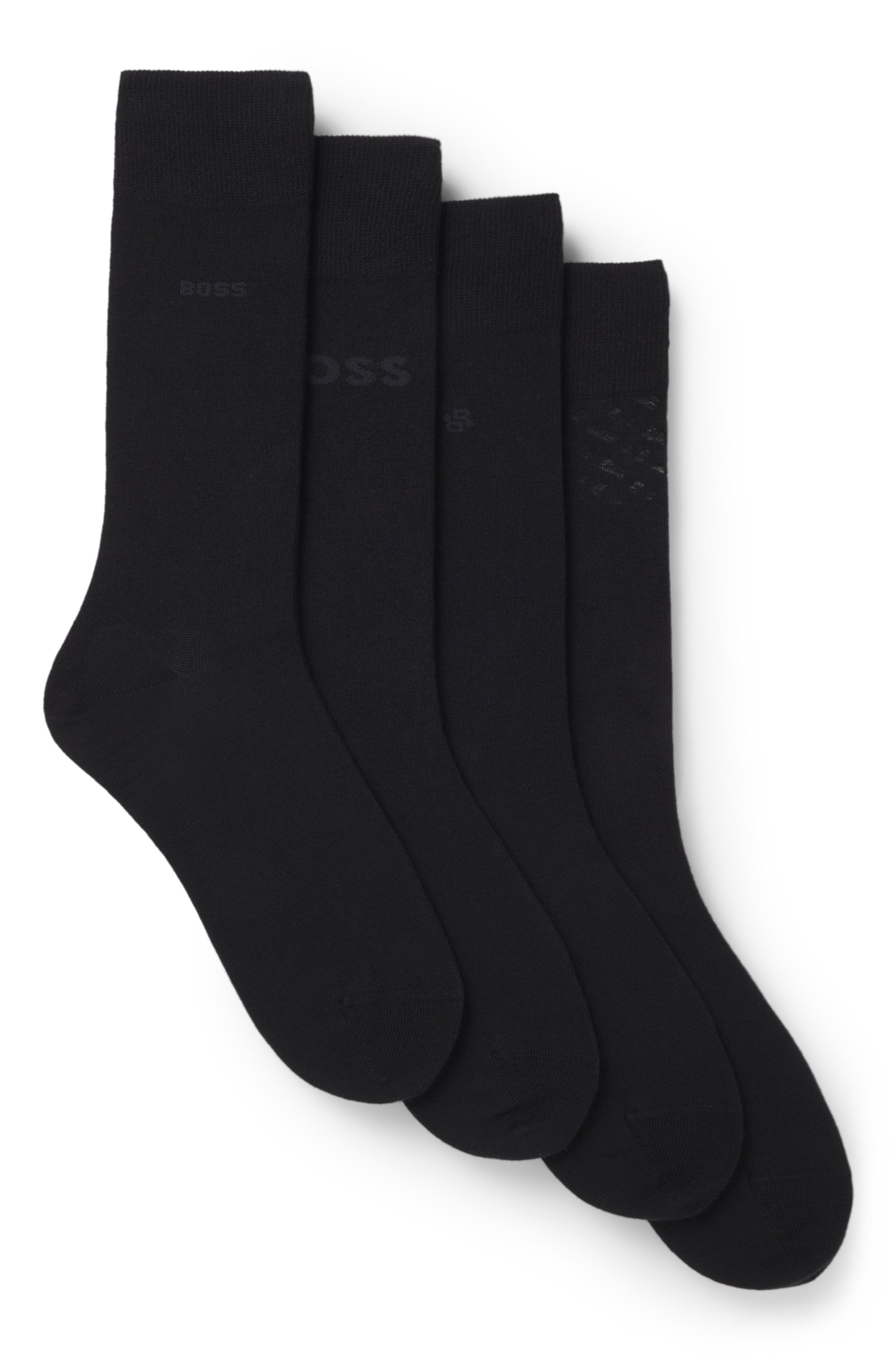 BOSS Socken »4PRSGiftset IconicCC« Neuheit, verstärkte Zehen- und Fersenpartie