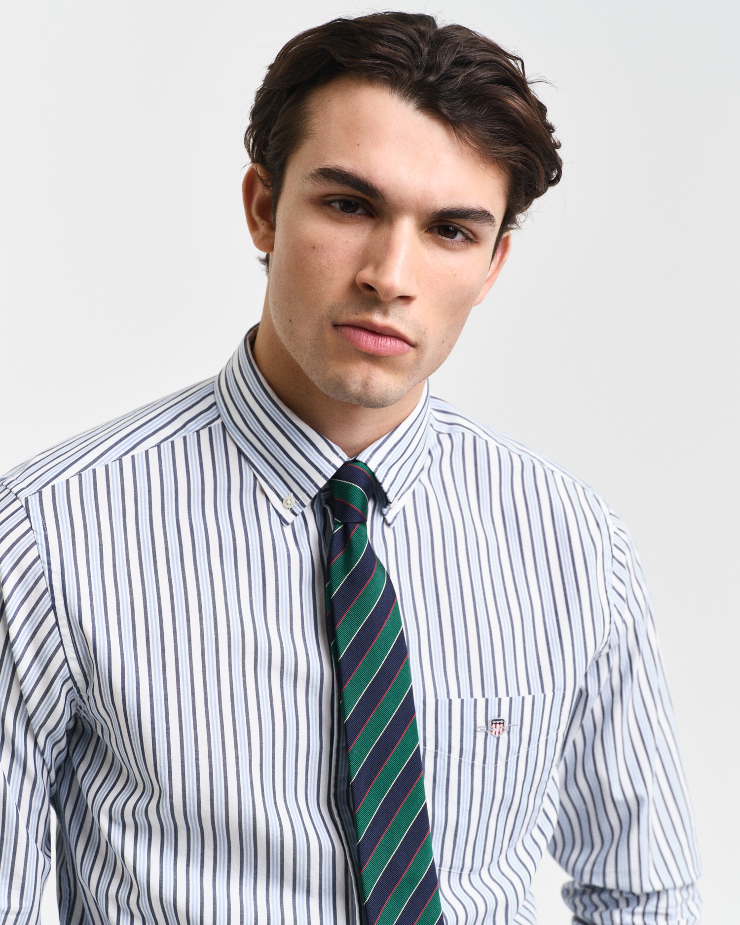 Gant Langarmhemd »REG POPLIN STRIPE SHIRT«, Regular Fit Popeline Hemd mit Streifen