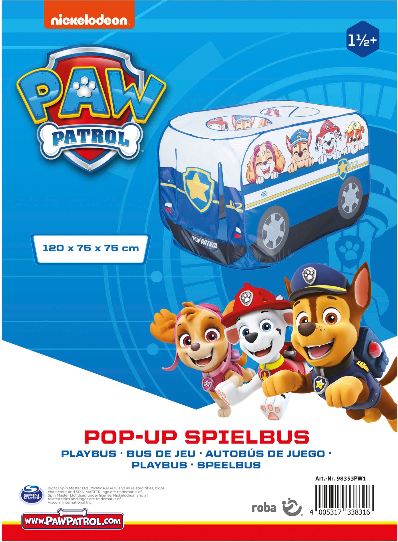 roba® Spielzelt »PAW Patrol Pop Up Spielbus«