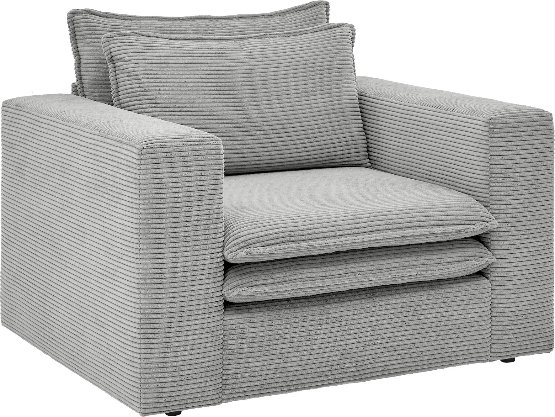 Places of Style Sessel »PIAGGE«, Hochwertiger Cord- passend zur Serie PIAGGE