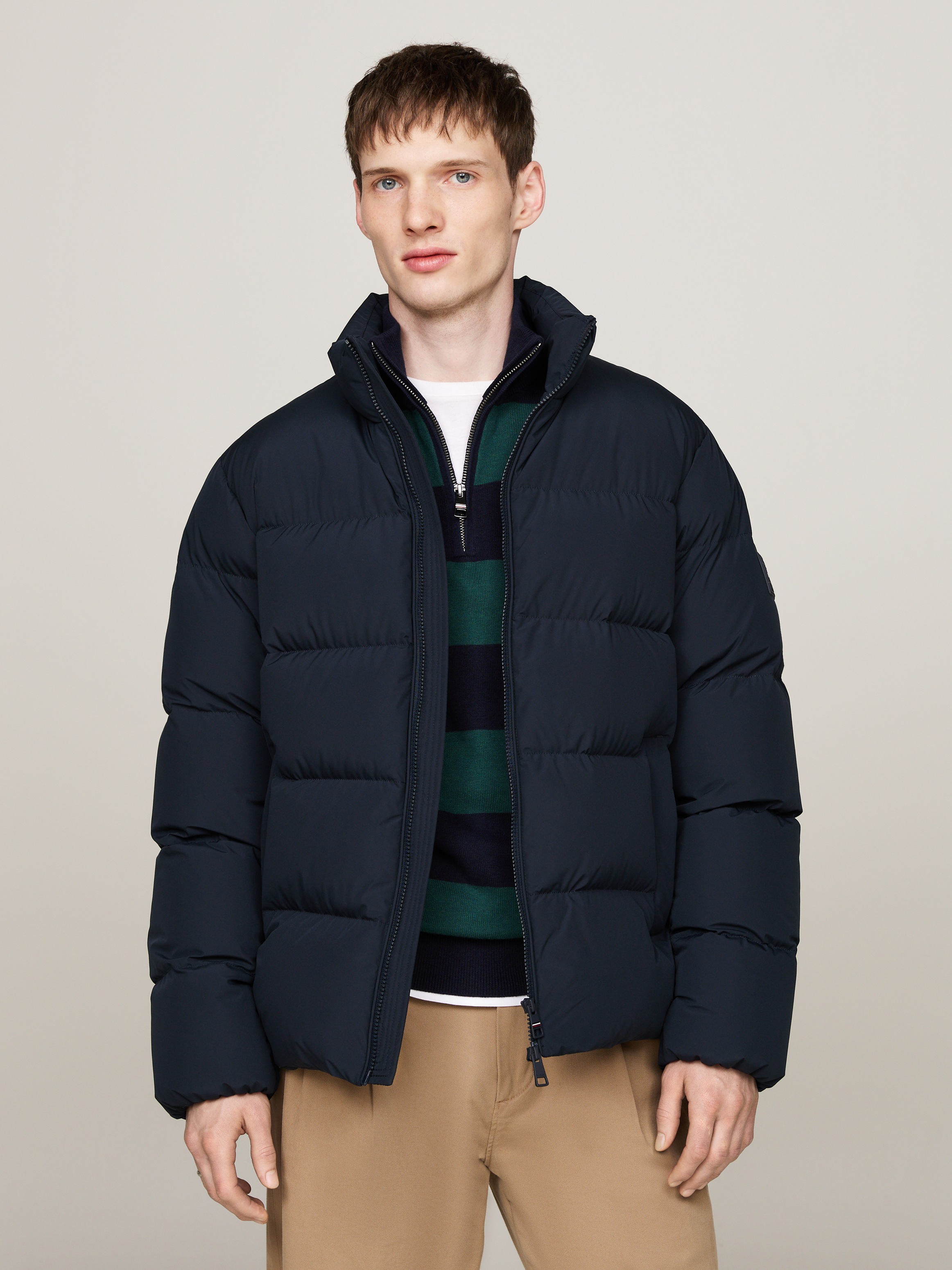 Tommy Hilfiger Steppjacke »DOWN PUFFER JACKET« ohne Kapuze