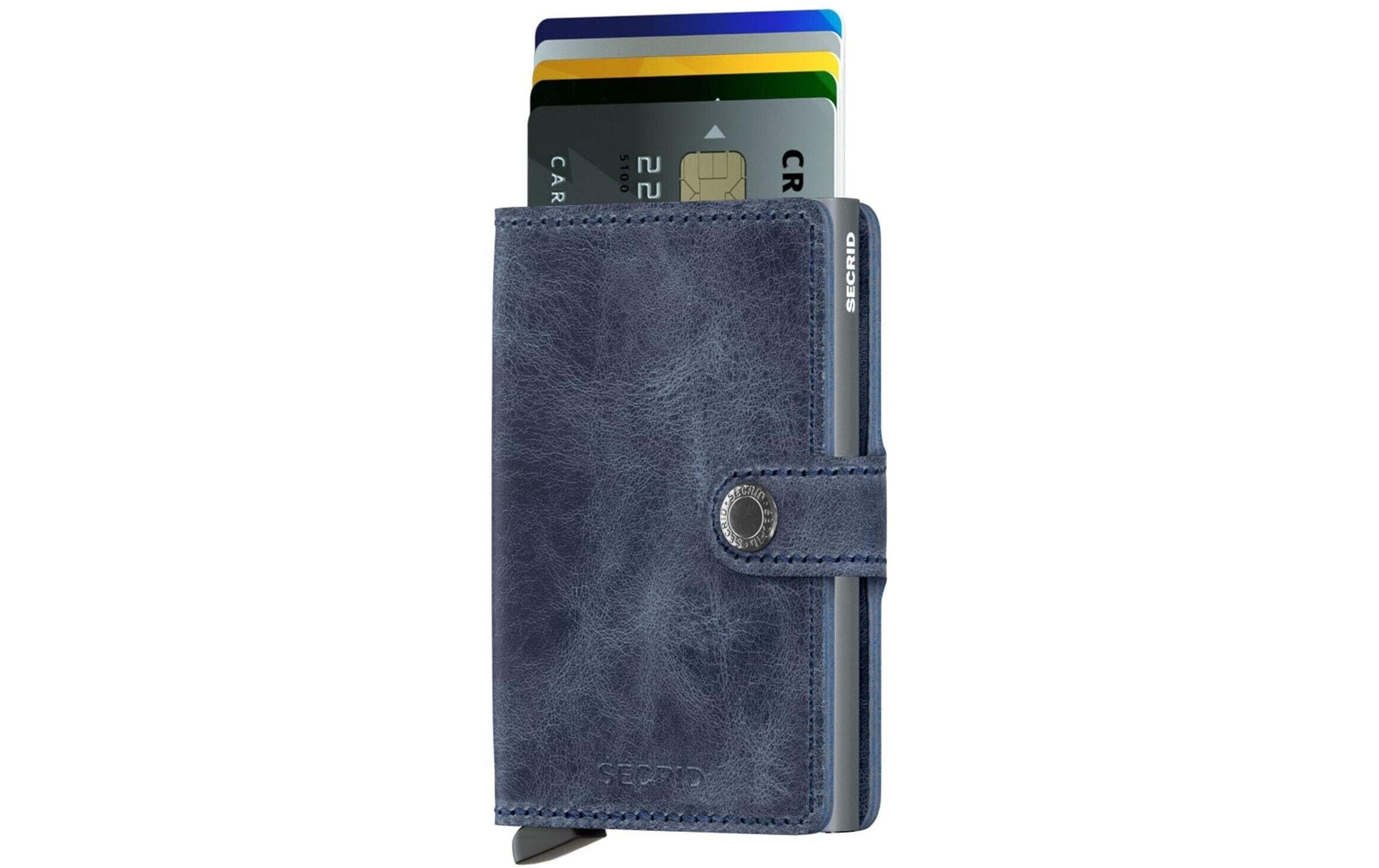 SECRID Geldbörse - Miniwallet Vintage blue blau