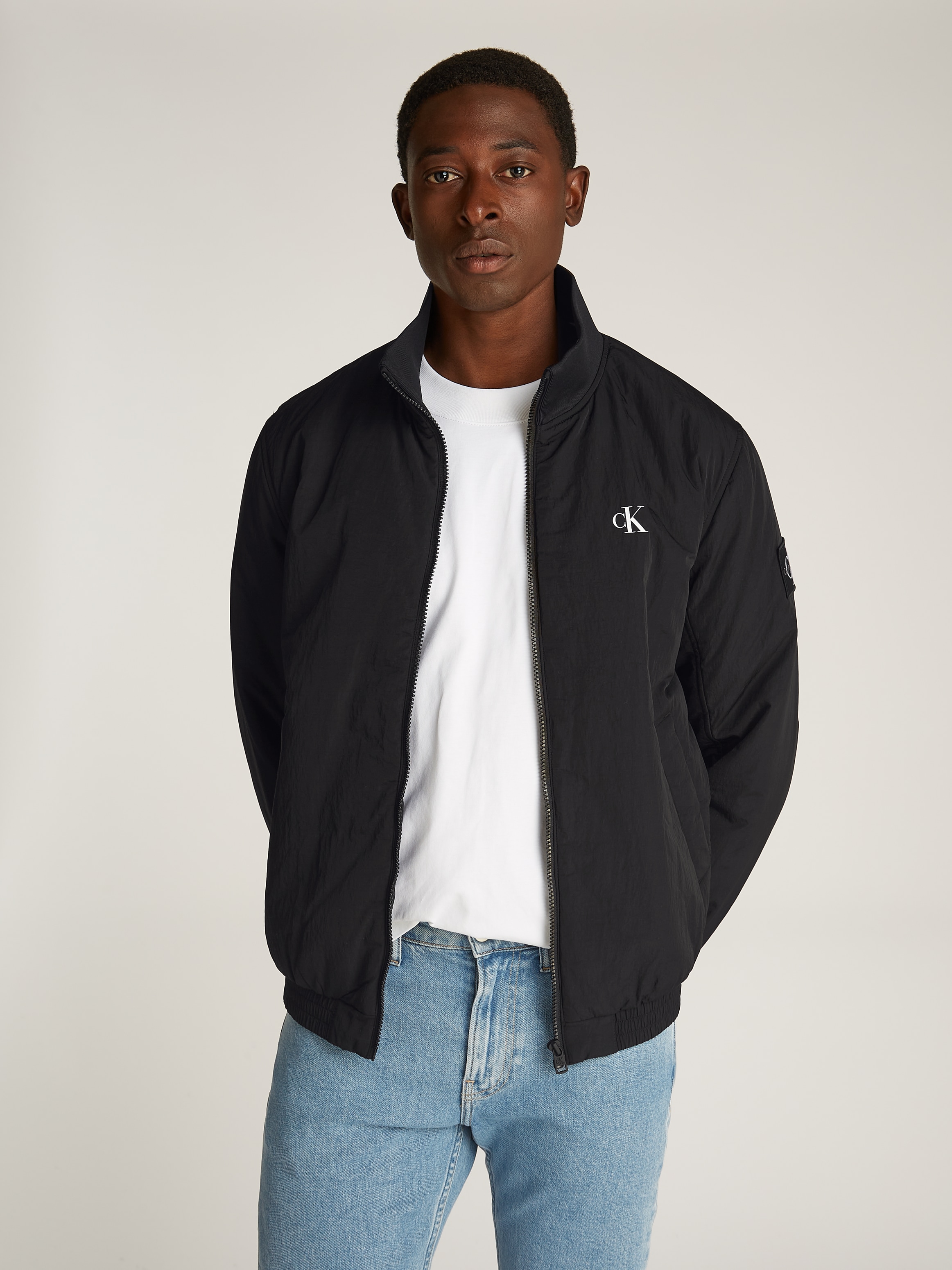 Calvin Klein Jeans Blouson »PADDED HARRINGTON«, mit Logoprägung