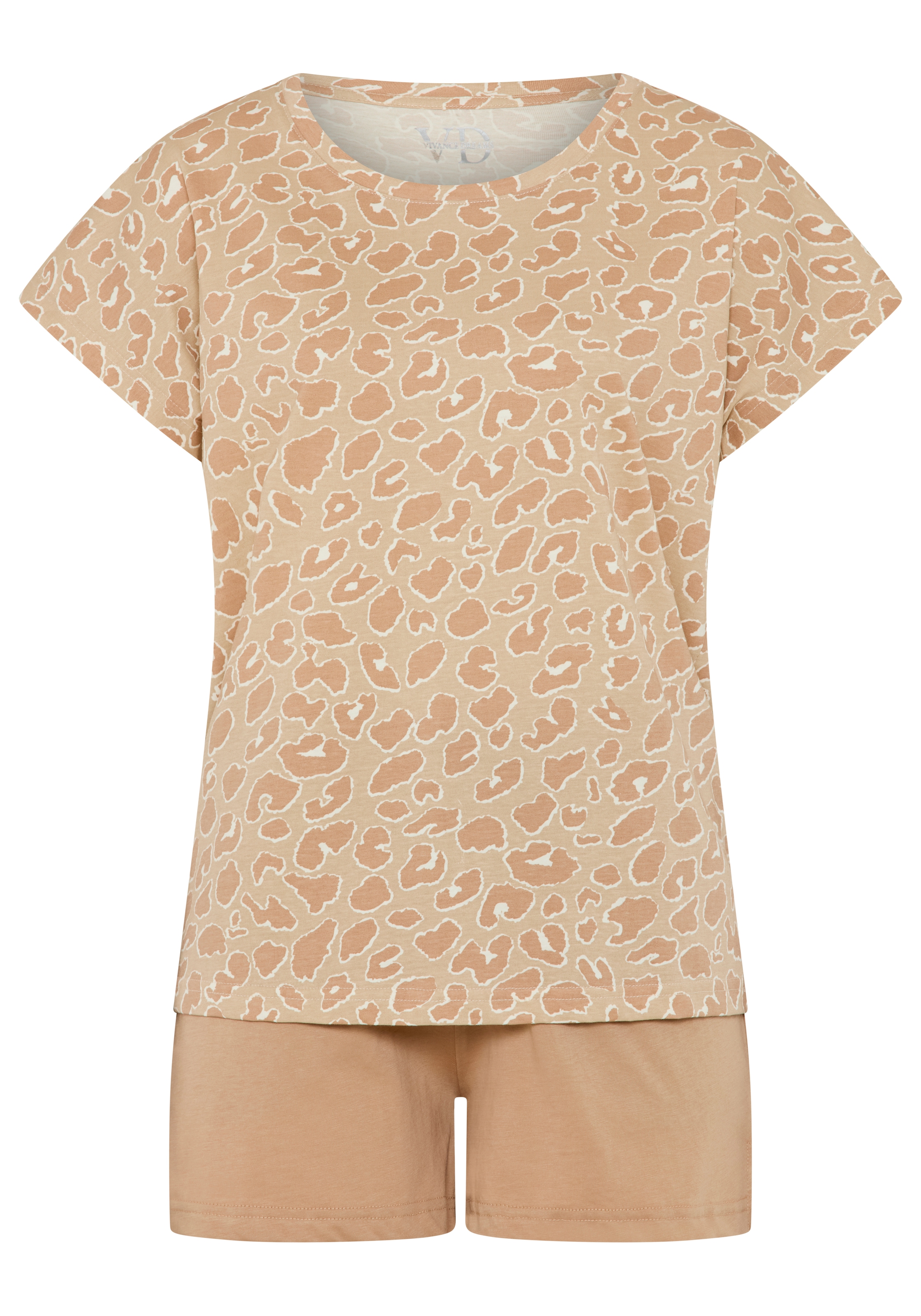 Vivance Dreams by Lascana Shorty Set, mit naturfarbenen All-Over Drucken