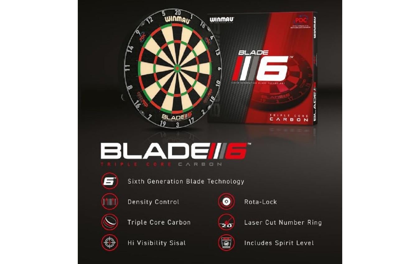 Winmau Dartscheibe »Blade 6 Triple Core Carbon«