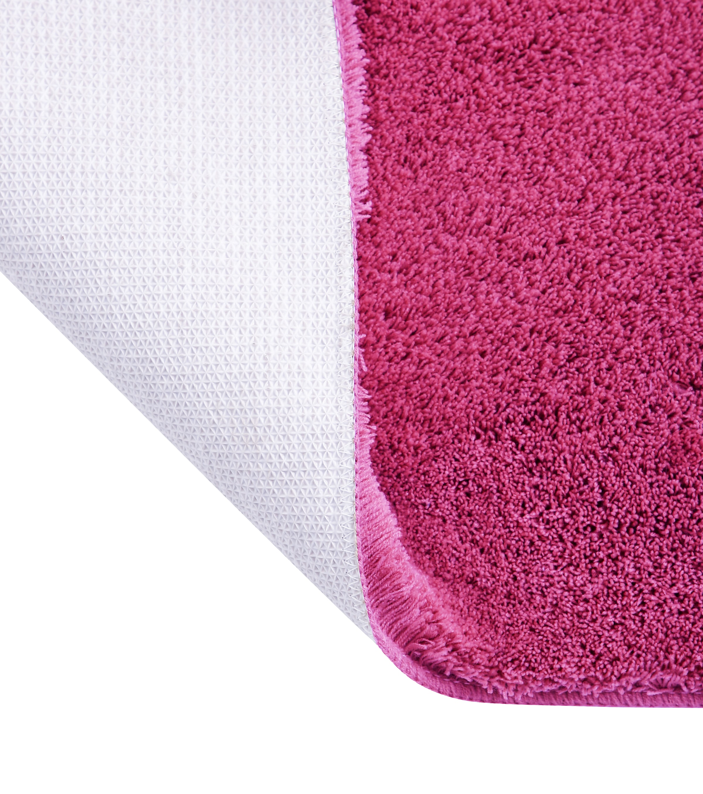 my home Badematte »Merida, Badvorleger, Badezimmer Teppich«, rutschhemmend beschichtet, fussbodenheizungsgeeignet-schnell trocknend-strapazierfähig, Badteppich, Uni Farben, rechteckig, rund & als 2-tlg. Set erhältlich