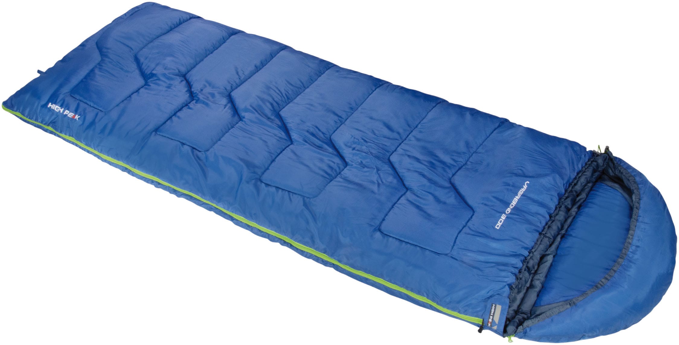 High Peak, Deckenschlafsack »Vagabond 300« Dura Loft H1 Polyester receycelt, blau, dunkelblau, B/L: 80cm x 230cm, Reissverschluss links, 