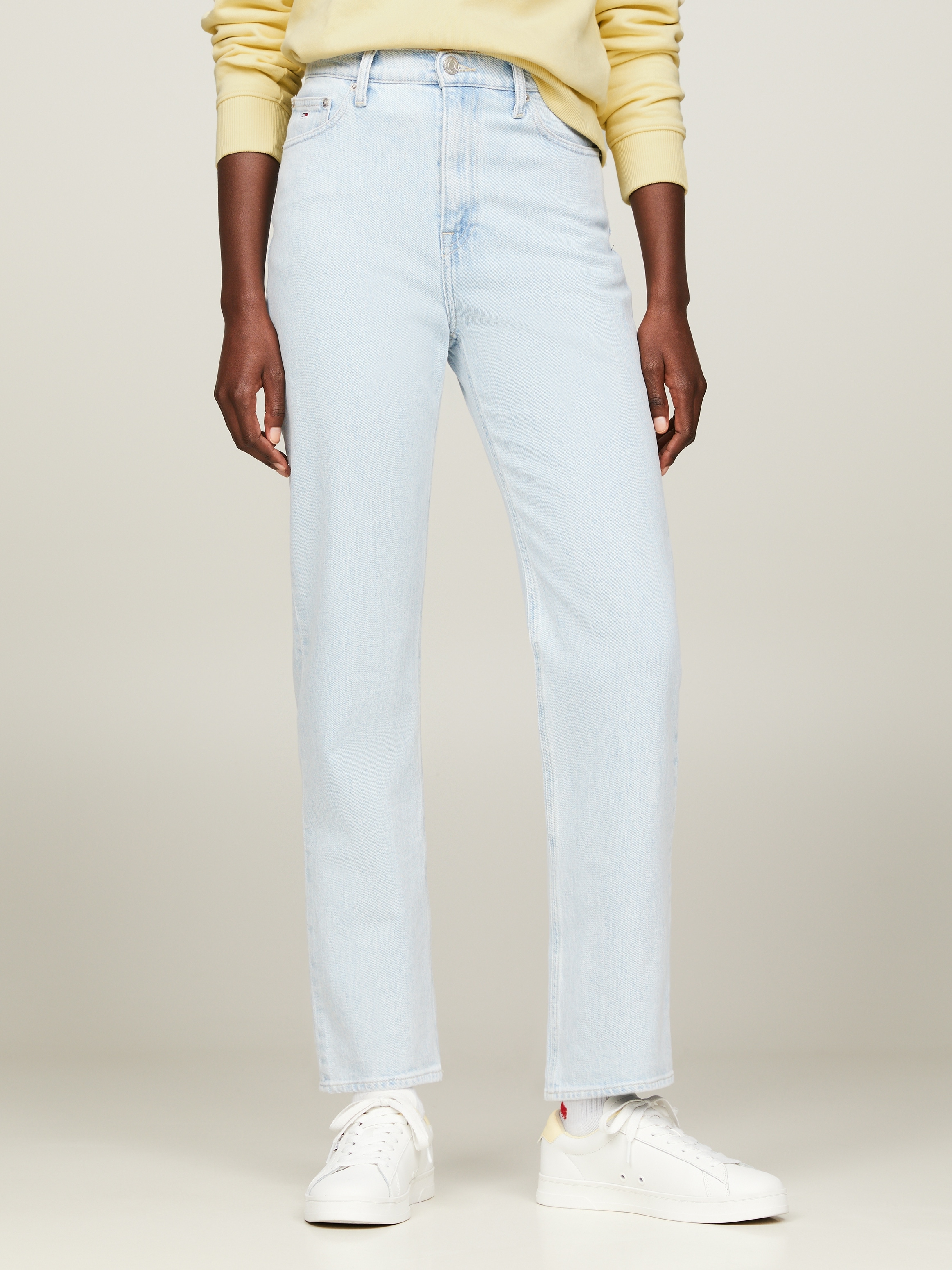 Tommy Jeans Straight-Jeans »JULIE UH STR AH1280«, mit Logostickerei